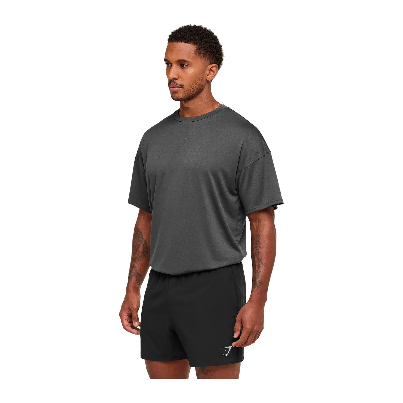 Gymshark Hybrid Athlete T-Shirt - Onyx Grey