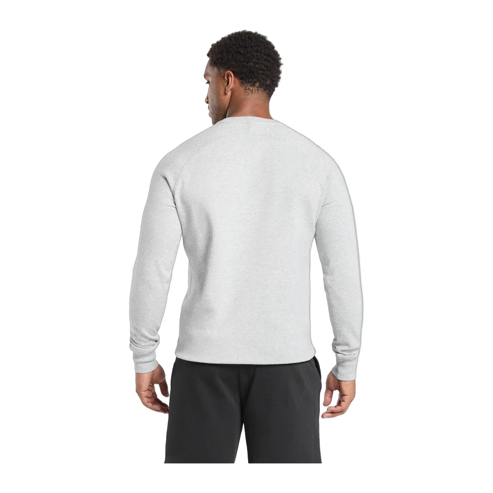 Gymshark Crest Sweatshirt - Light Grey Marl