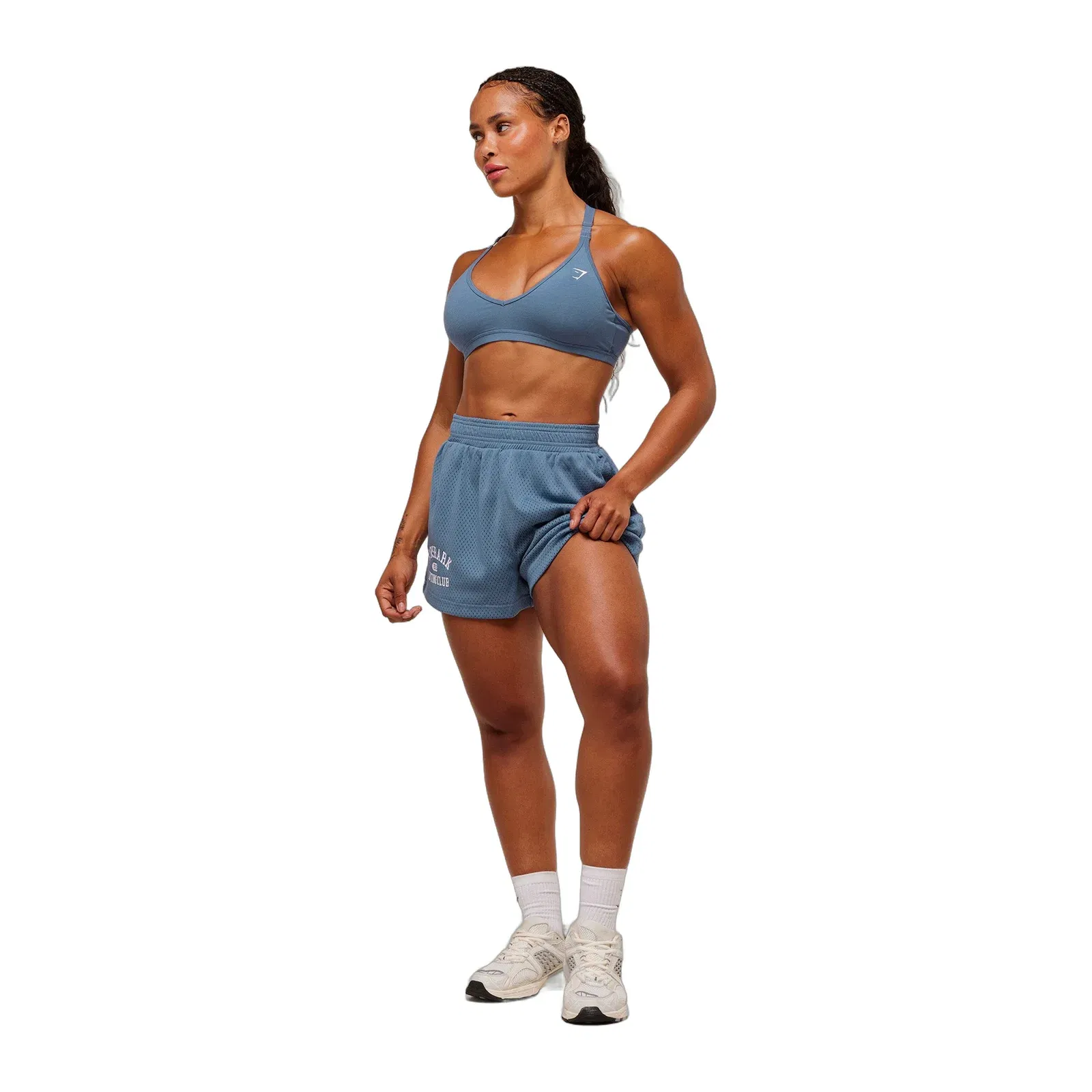 Gymshark Lifting Club Mesh Shorts - Worn Blue
