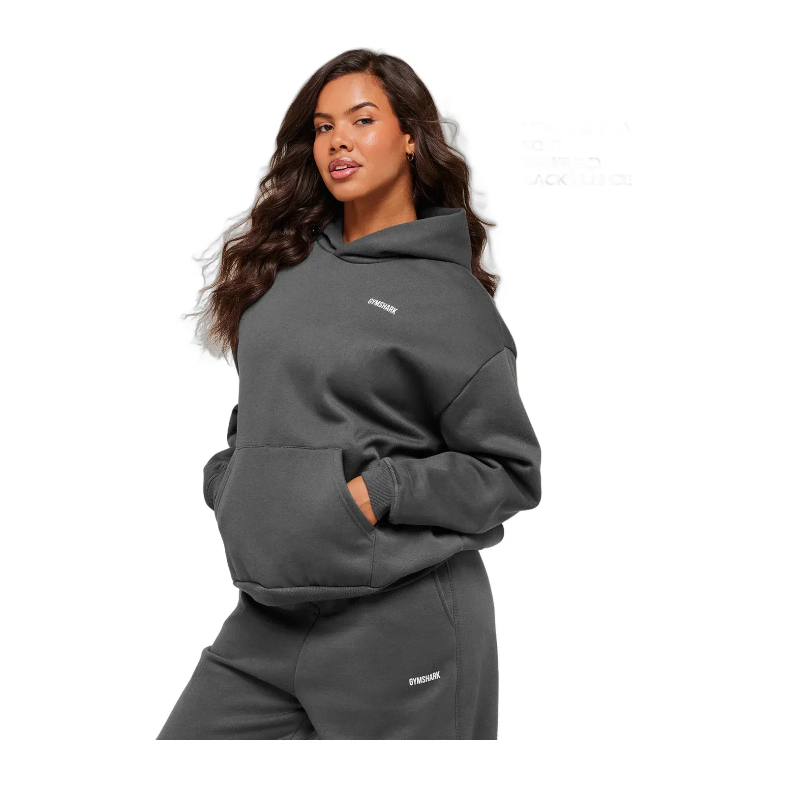 Gymshark Cosy Luxe Hoodie - Onyx Grey