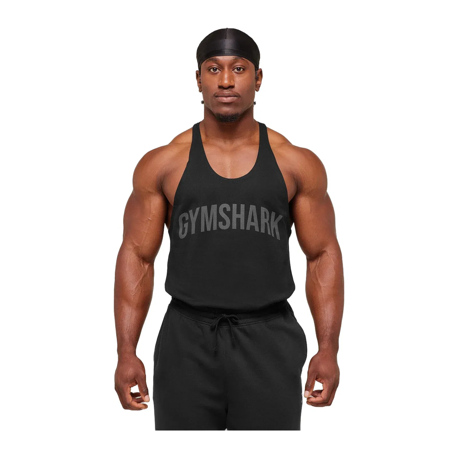 Gymshark Power Stringer - Black/Asphalt Grey