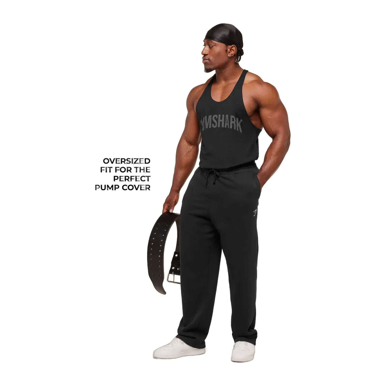 Gymshark Power Stringer - Black/Asphalt Grey
