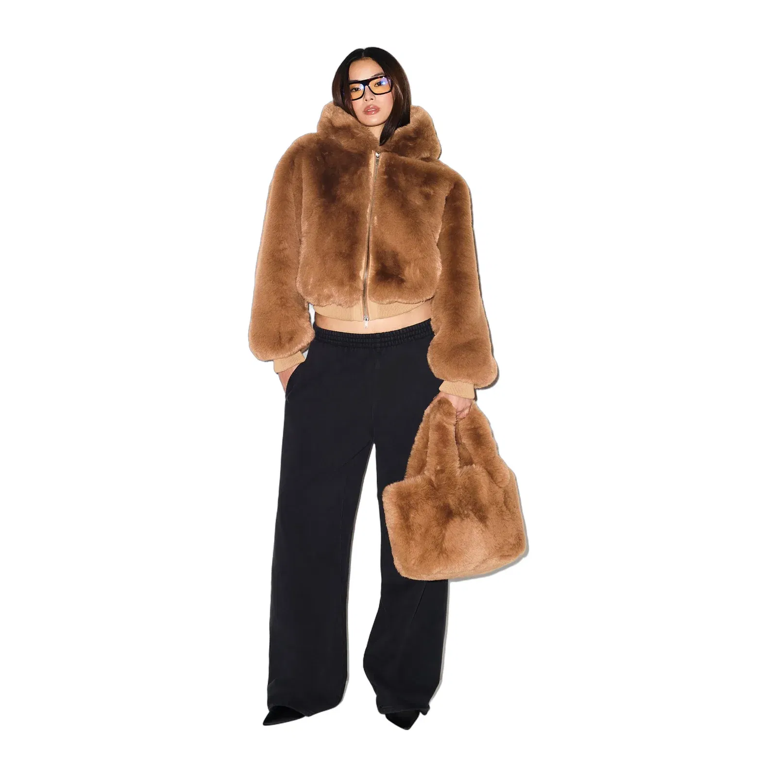 Faux Fur Mini Tote