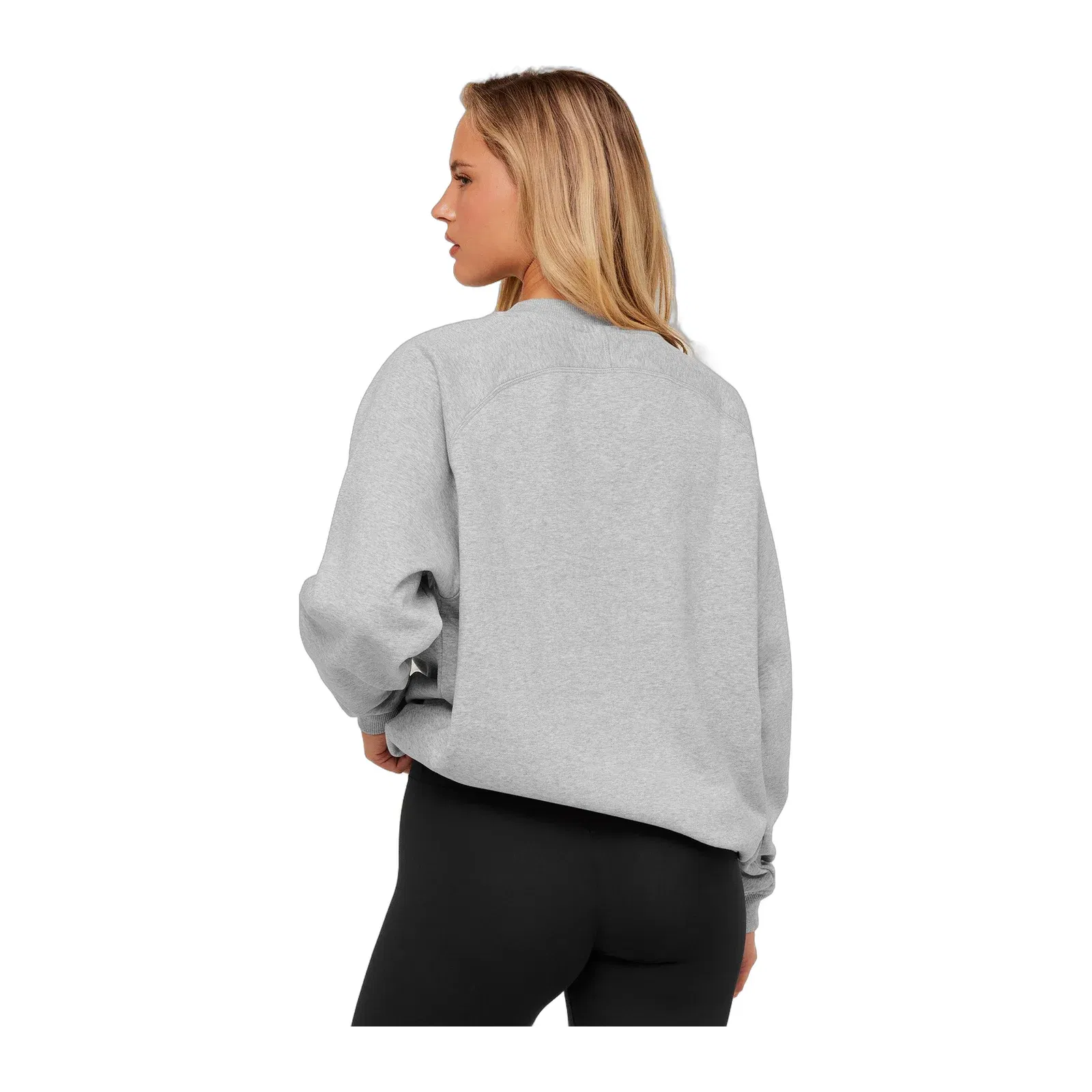 Gymshark Training Oversized Fleece Sweatshirt - Light Grey Core Marl