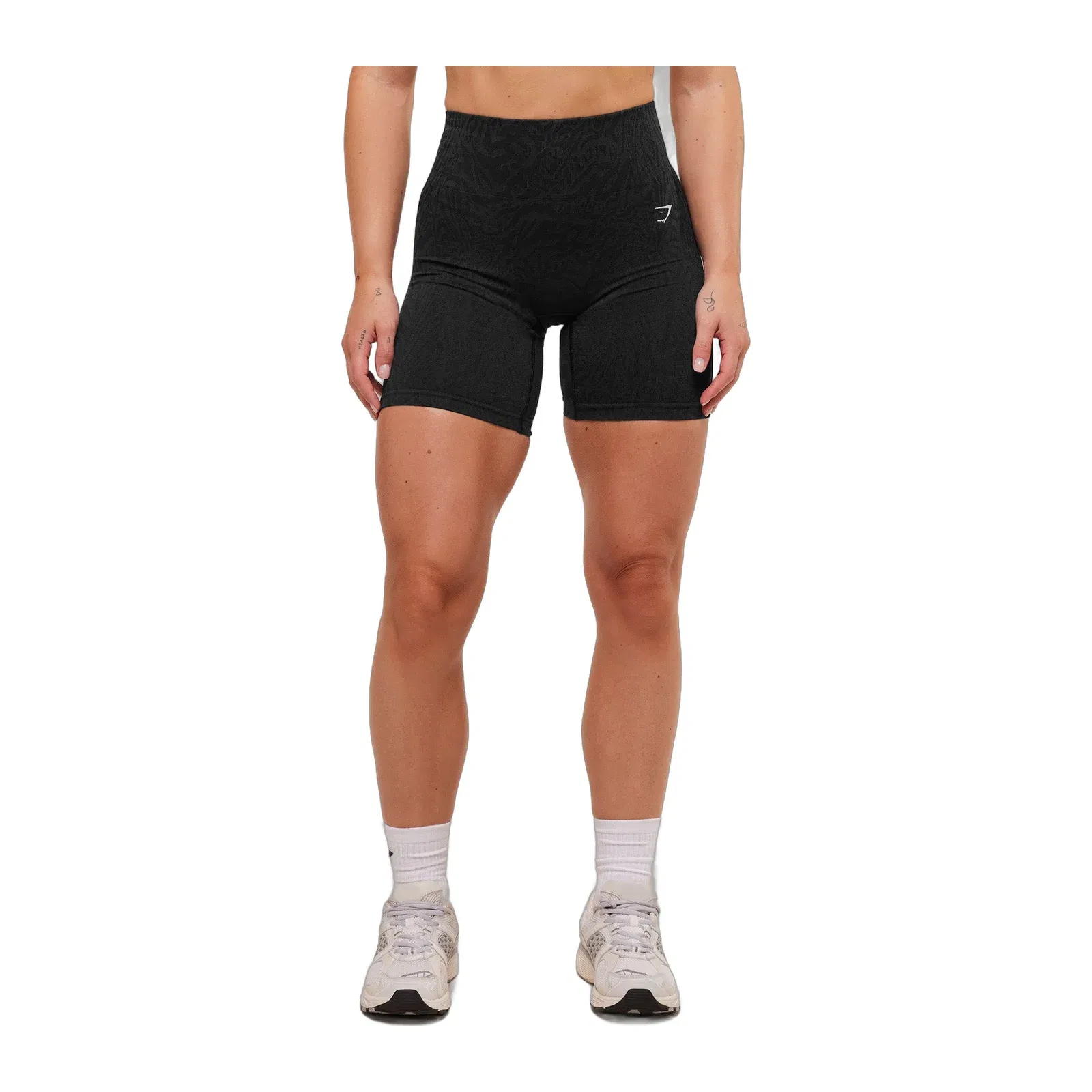 Gymshark Adapt Animal Seamless Shorts - Black/Asphalt Grey