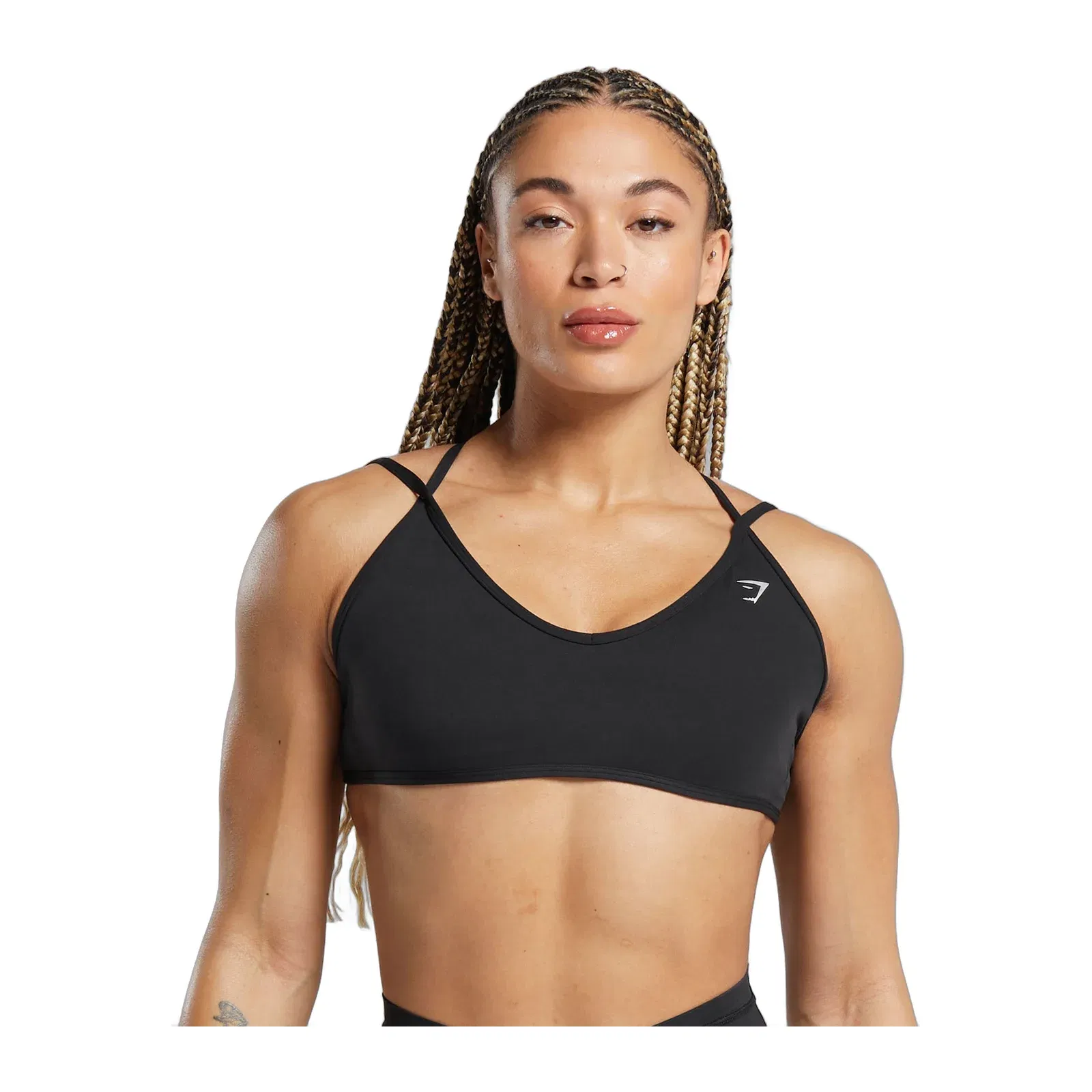 Gymshark Back Gains Sports Bra - Black
