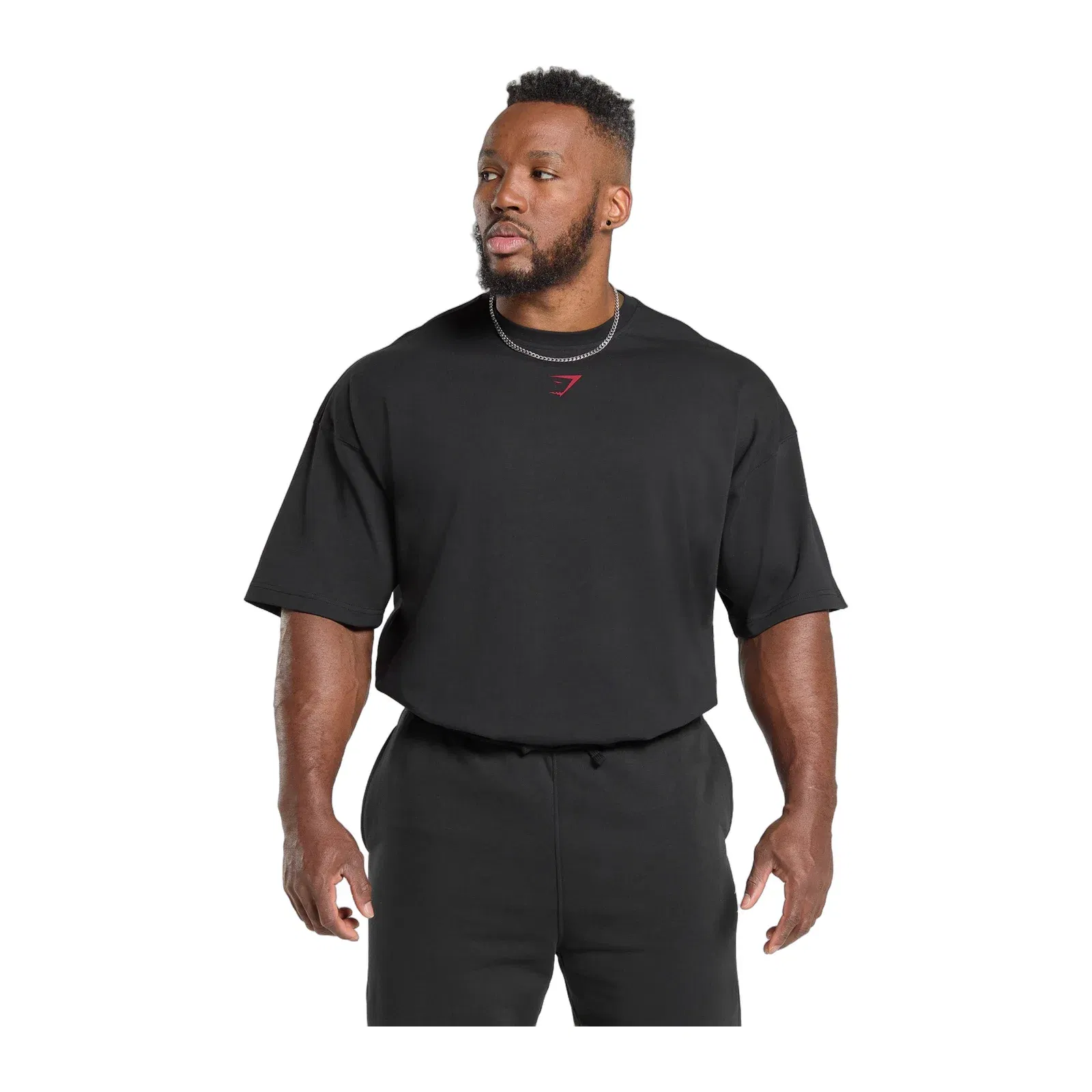 Gymshark Lifting Club T-Shirt - Black/Conditioning Red