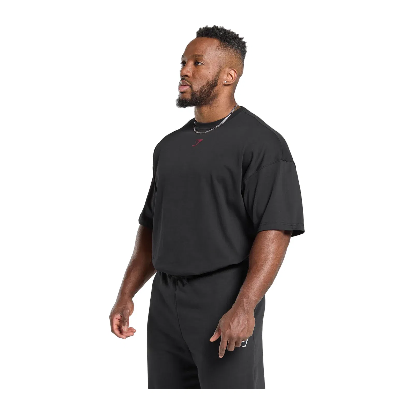 Gymshark Lifting Club T-Shirt - Black/Conditioning Red