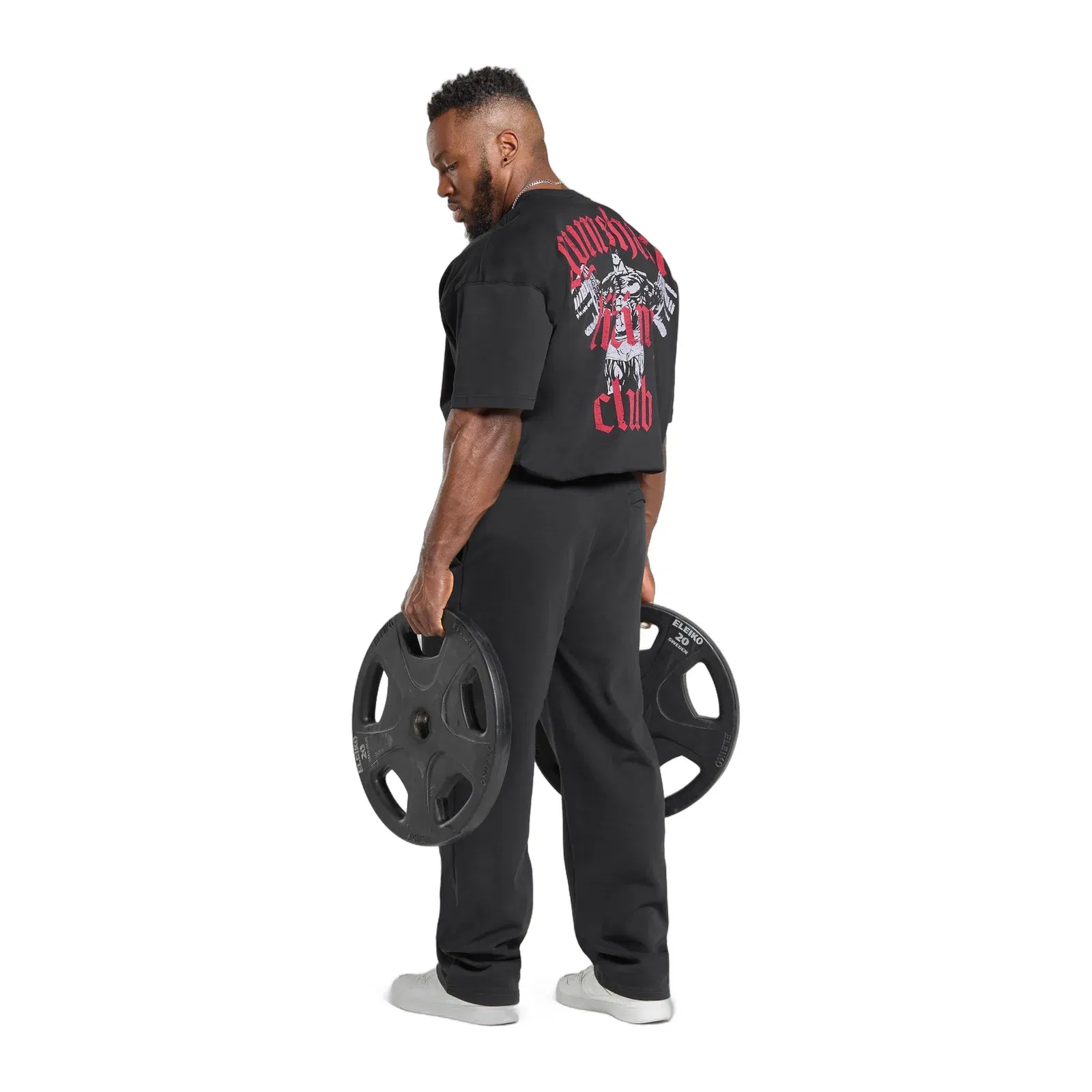 Gymshark Lifting Club T-Shirt - Black/Conditioning Red