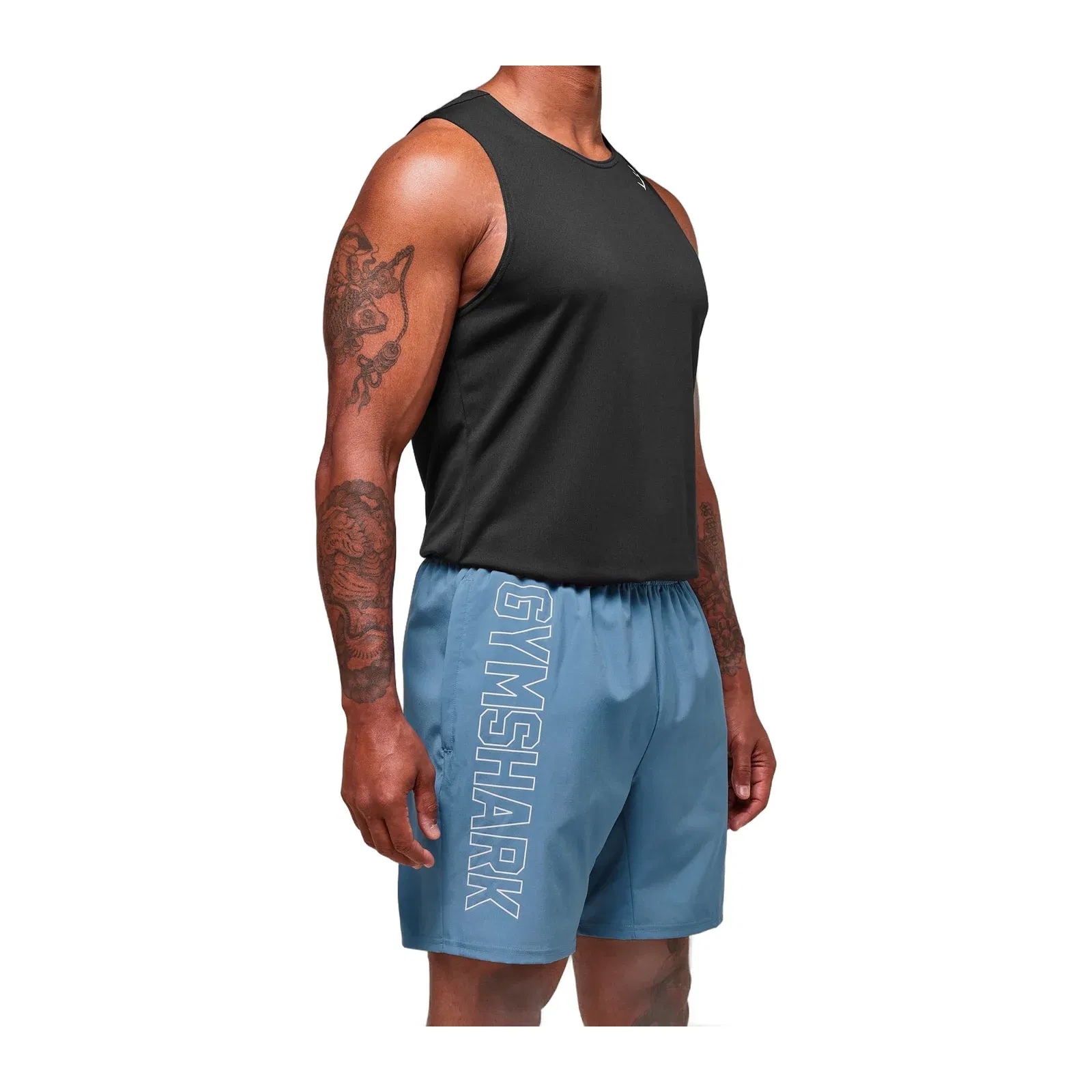 Gymshark Hybrid Athlete 7" Shorts - Classic Blue