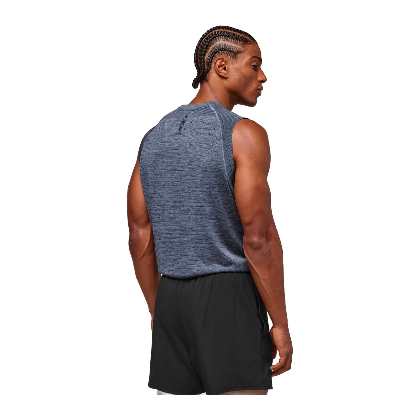 Gymshark Versatile Seamless Tank - Iron Blue/Navy
