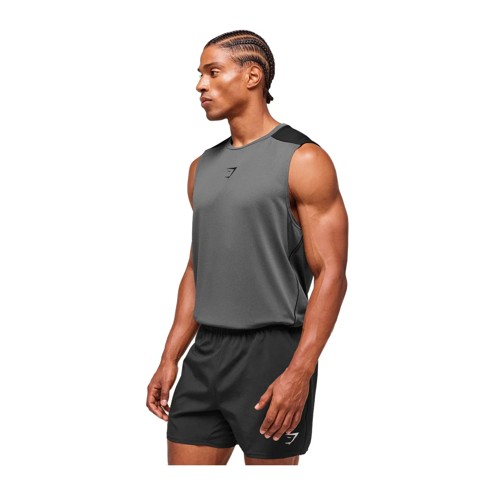 Gymshark Arrival Block Tank - Dark Grey