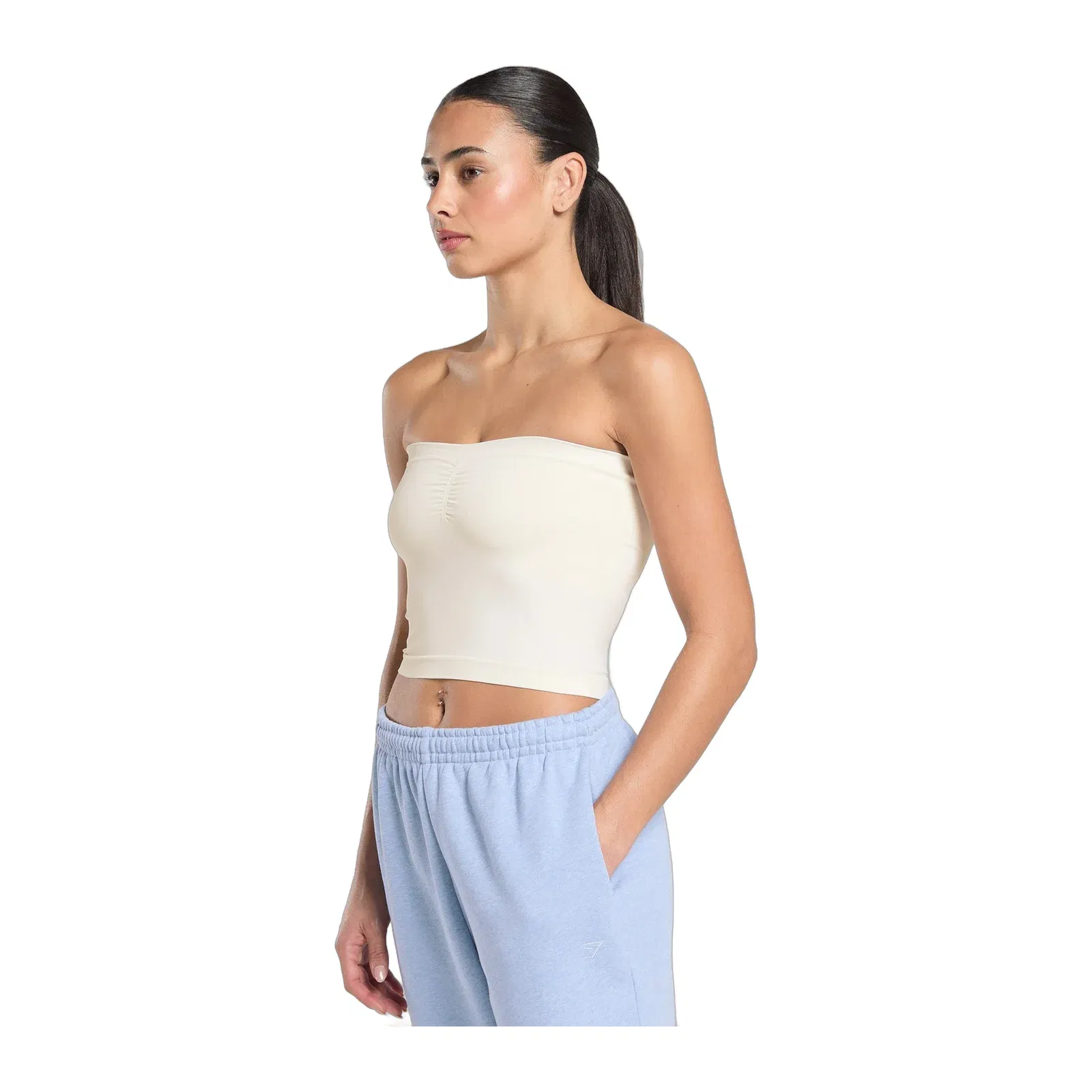 Gymshark Everyday Seamless Midi Tube Top - Soft White