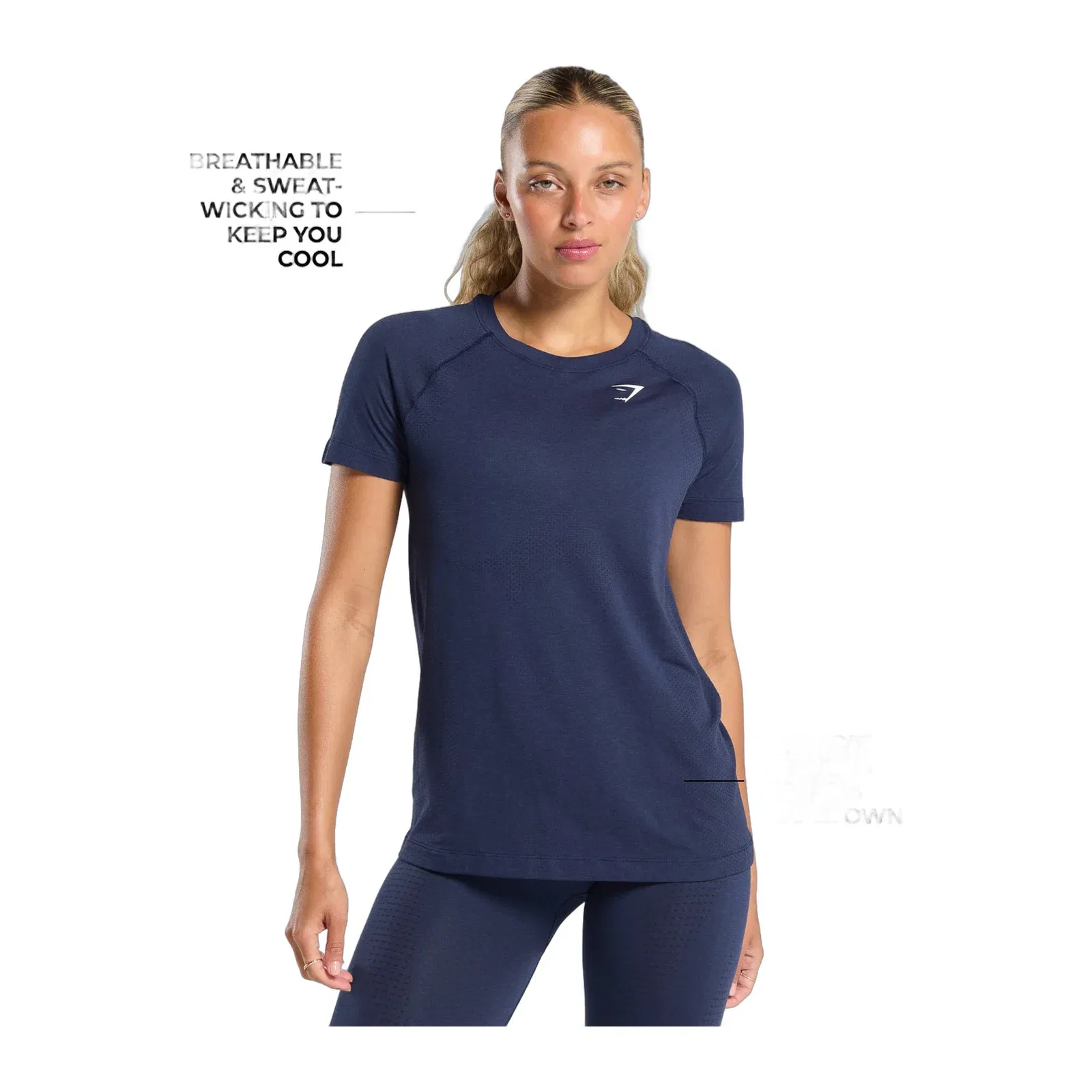 Gymshark Vital Light T-Shirt - Heavy Blue Marl