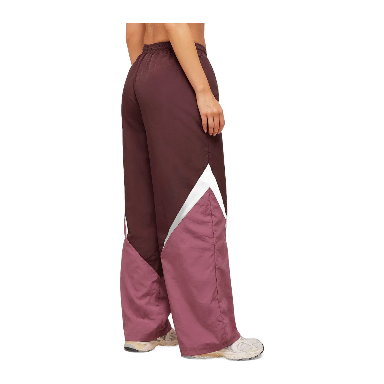 Gymshark Contrast Track Pant - Rich Maroon/Reset Pink/Oat White