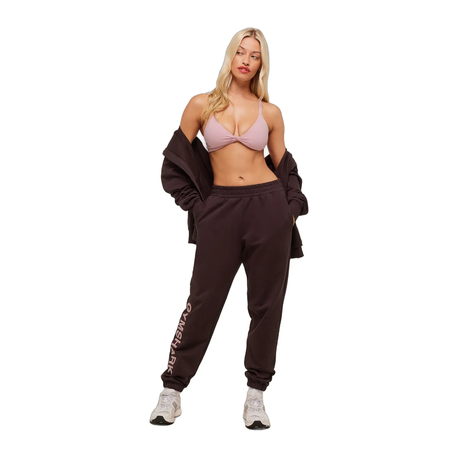Gymshark Embroidered Logo Joggers - Cherry Purple