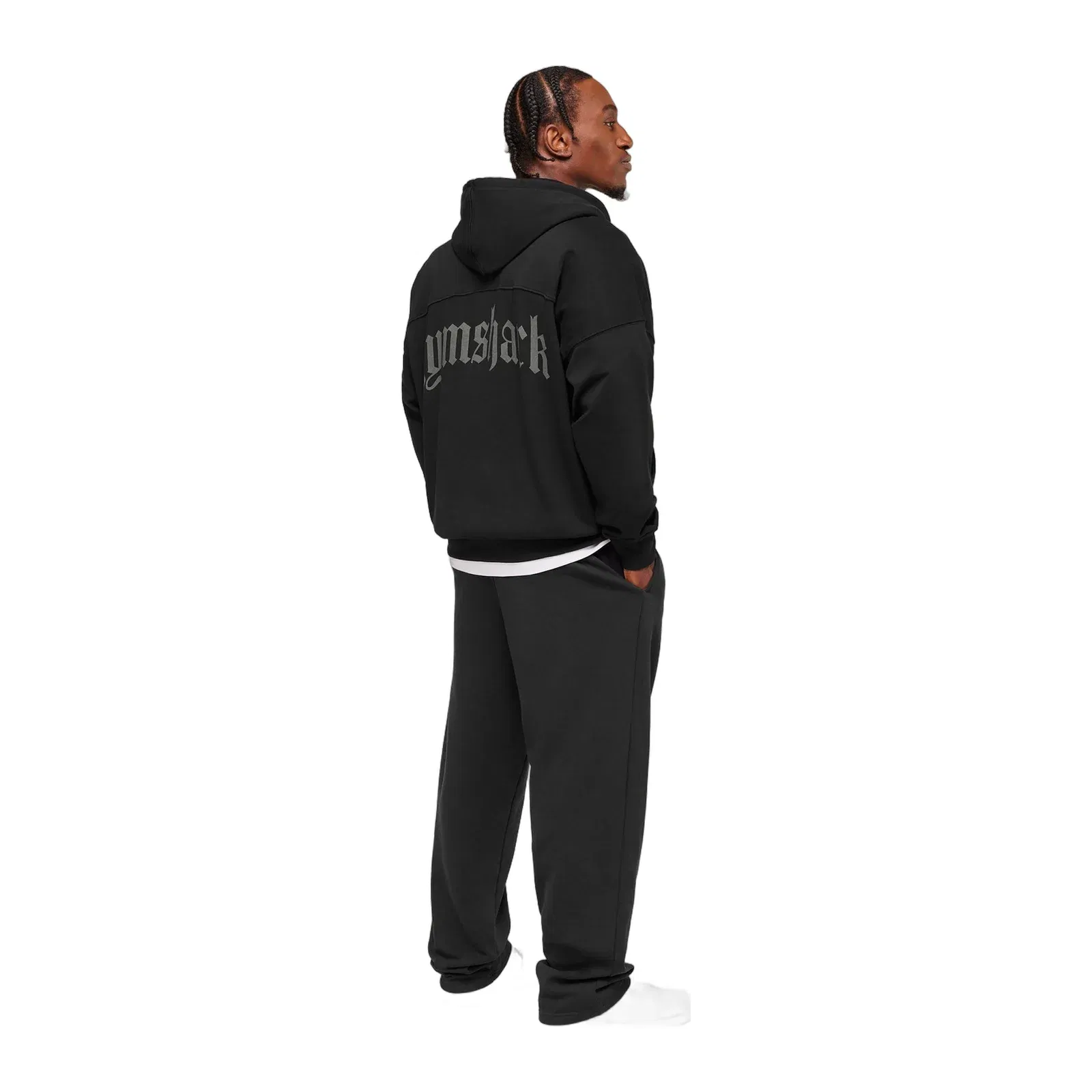Gymshark Olde English Zip Up Hoodie - Black