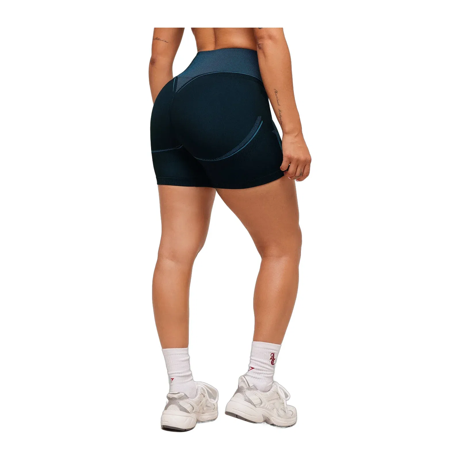 Gymshark x Analis Seamless Shorts - Midnight Blue/Lats Blue