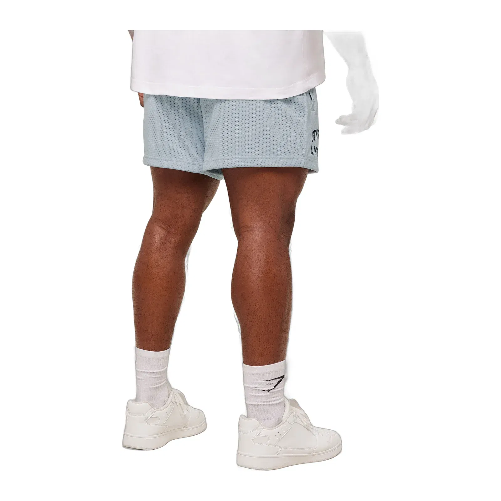 Gymshark Lifting Mesh 5" Shorts - Smoke Blue