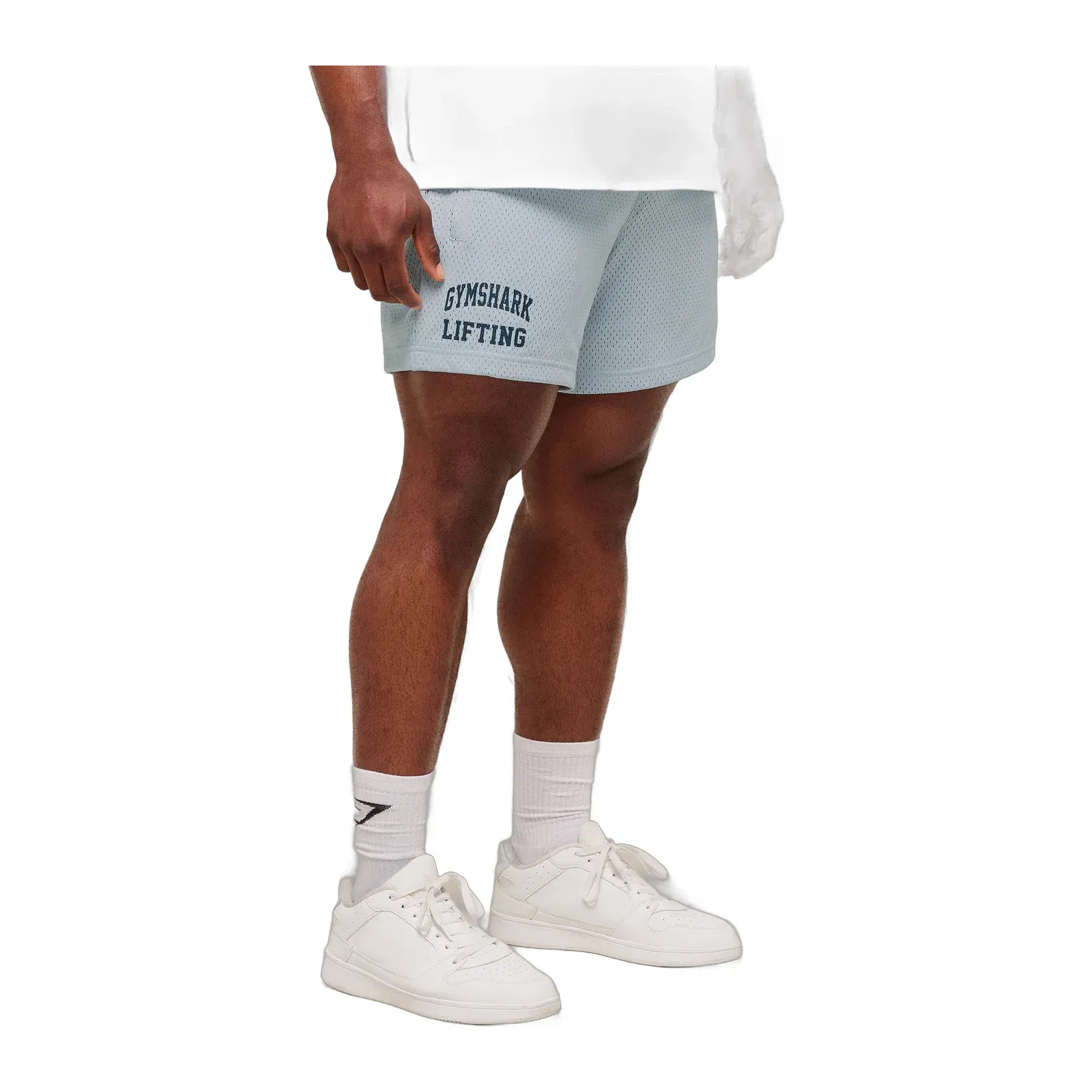 Gymshark Lifting Mesh 5" Shorts - Smoke Blue