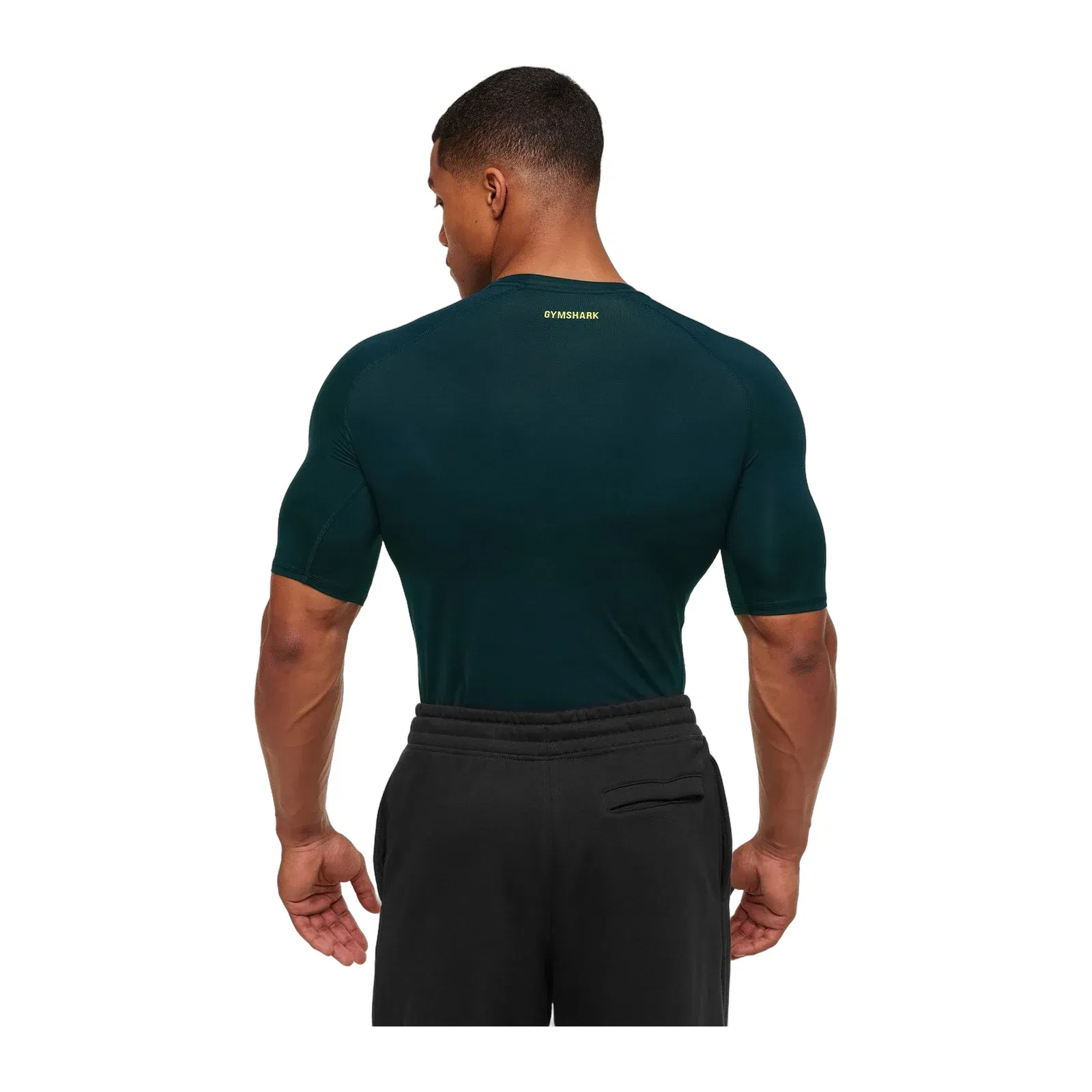 Gymshark Element Baselayer T-Shirt - Deep Petrol Blue/Sorbet Yellow
