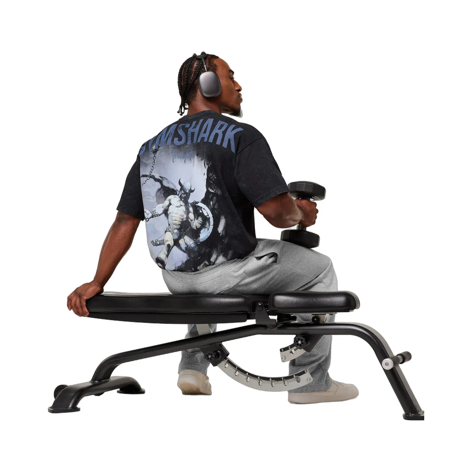 Gymshark Power x Frazetta Graphic T-Shirt - Black