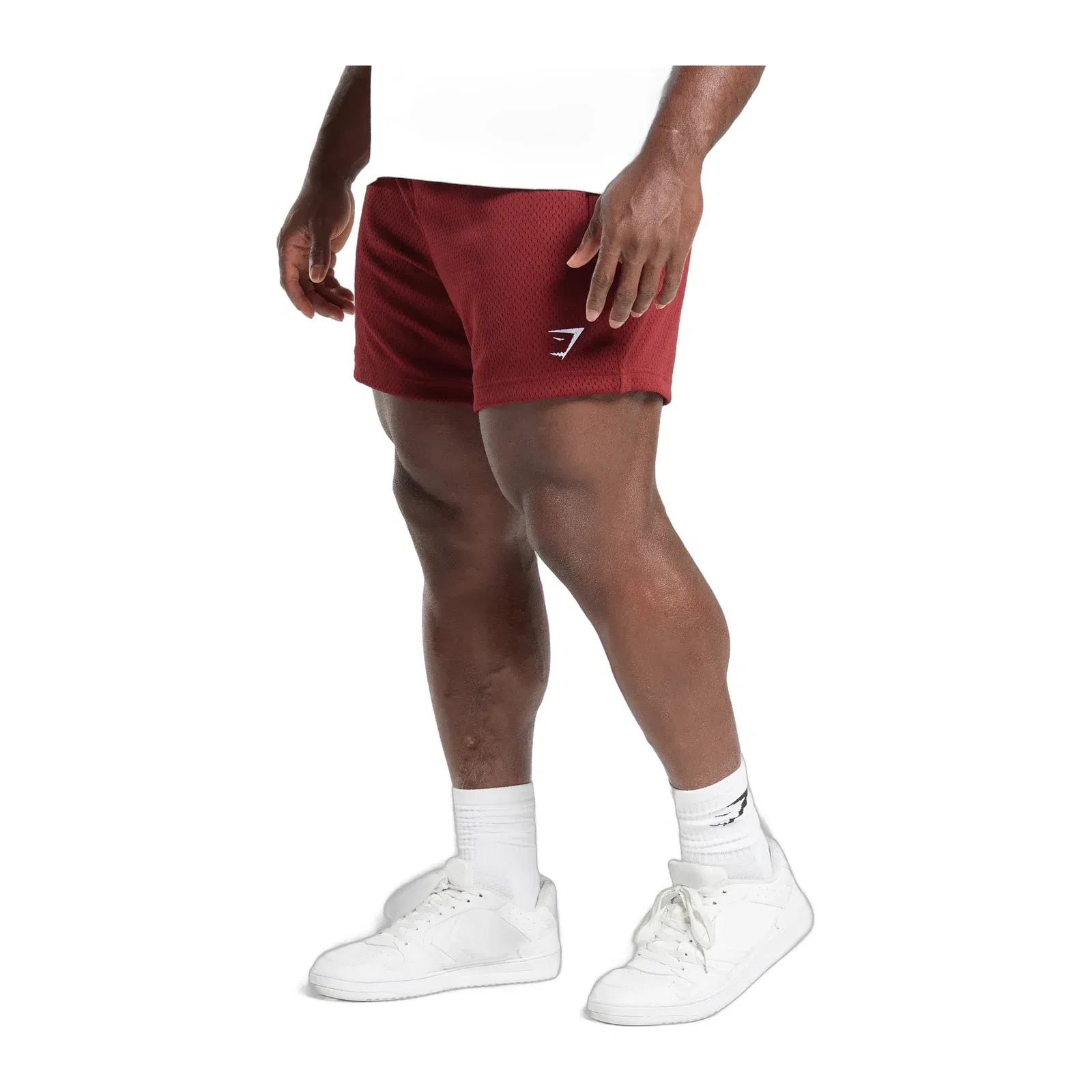 Gymshark Lifting Mesh 5" Shorts - Sets Red
