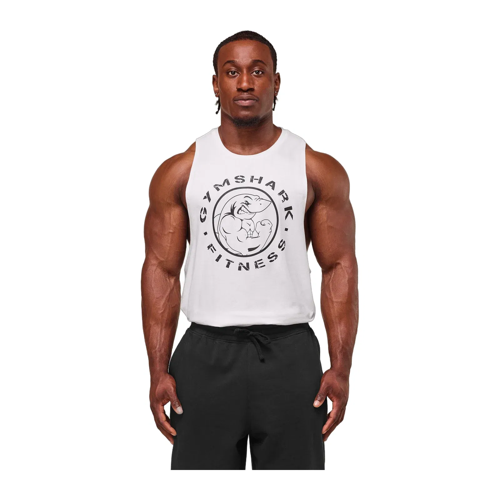Gymshark Legacy Drop Arm Tank - White