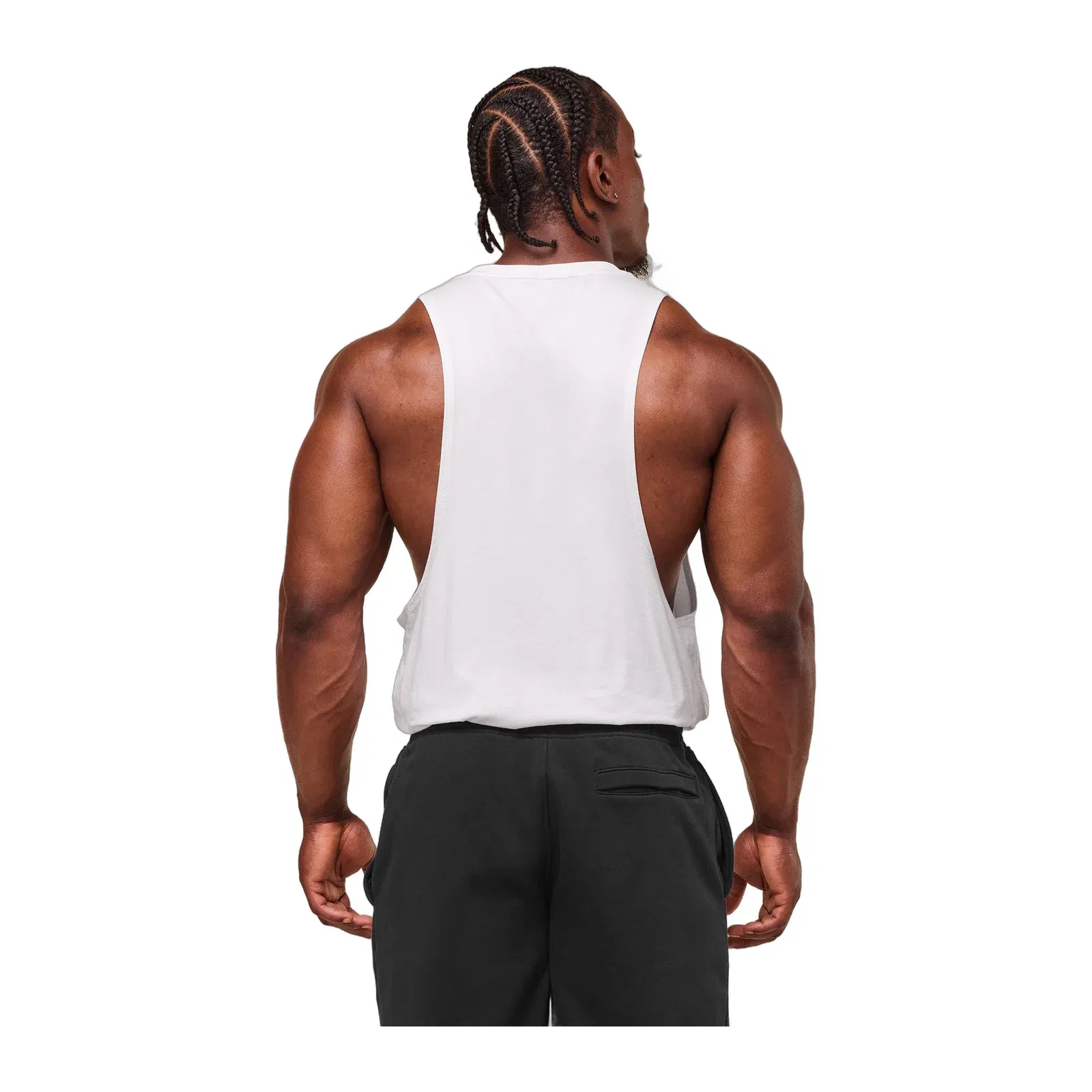 Gymshark Legacy Drop Arm Tank - White