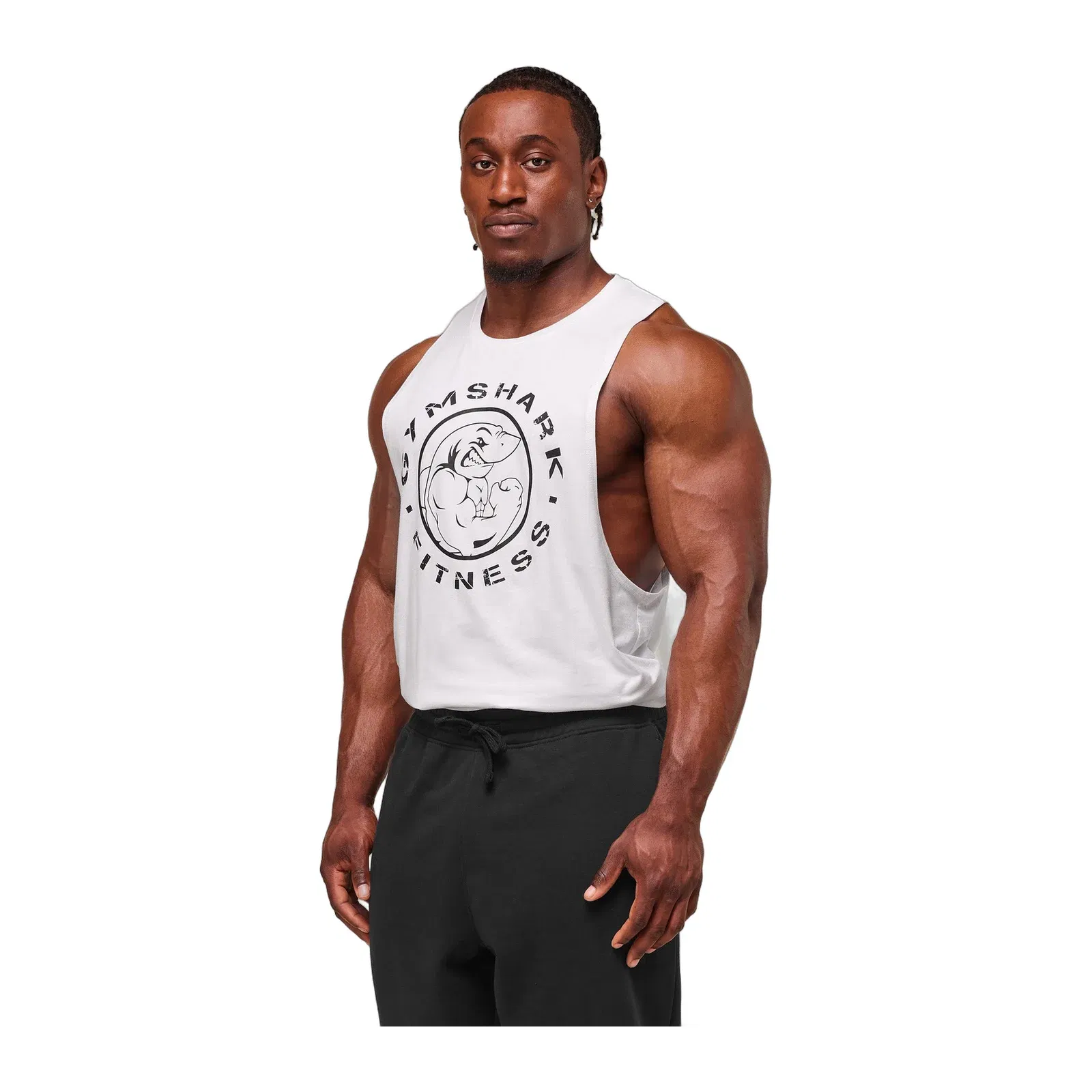 Gymshark Legacy Drop Arm Tank - White