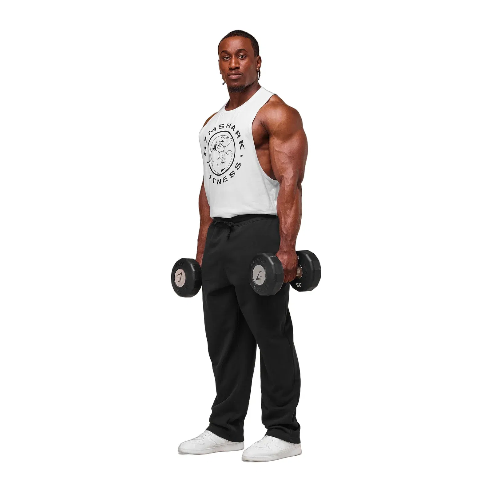 Gymshark Legacy Drop Arm Tank - White