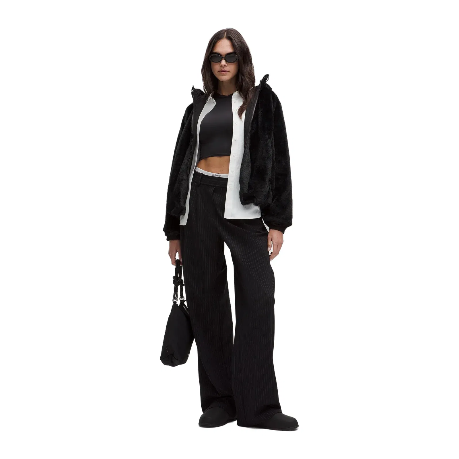 Faux Fur Full-Zip Hoodie