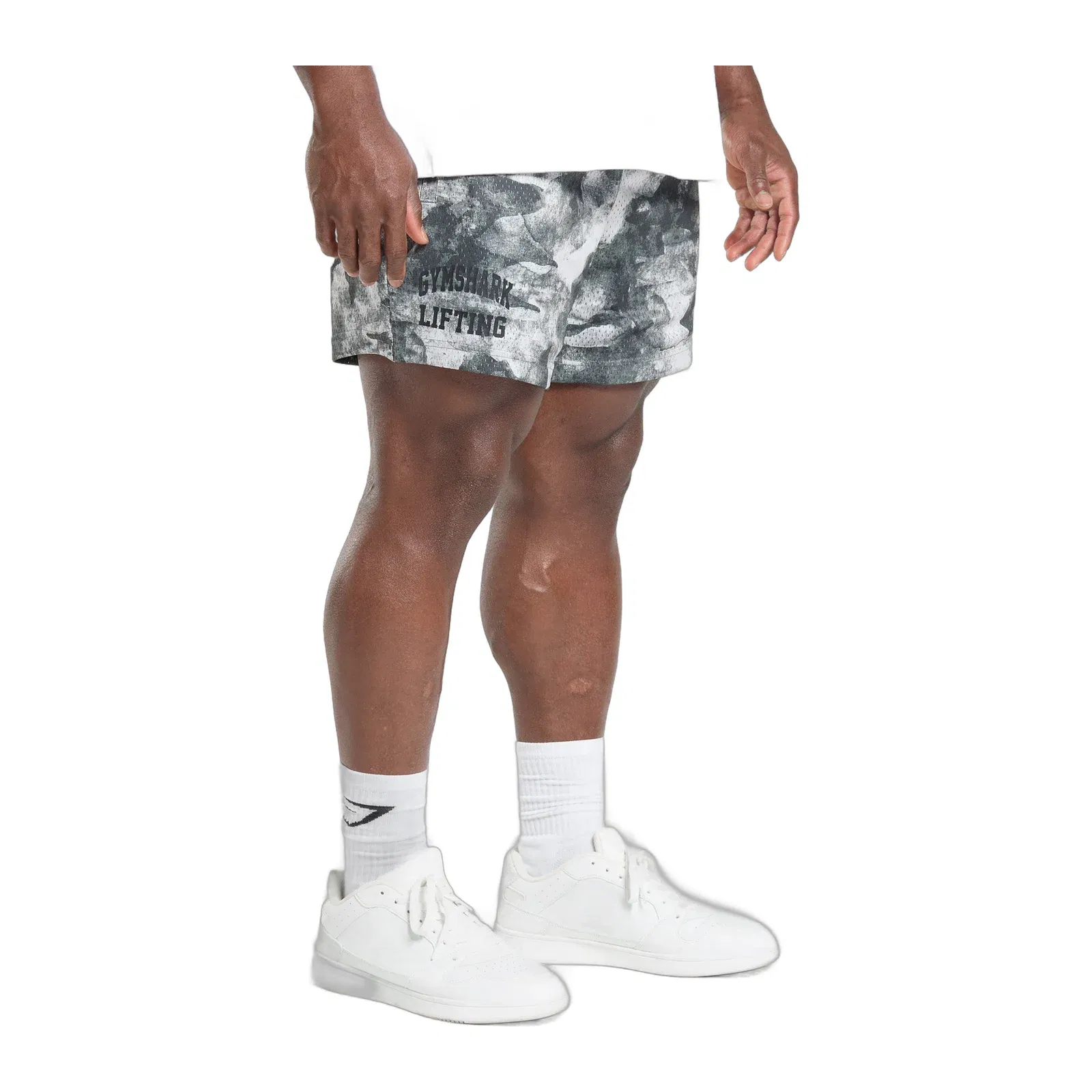 Gymshark Lifting Mesh 5" Shorts - Metal Grey