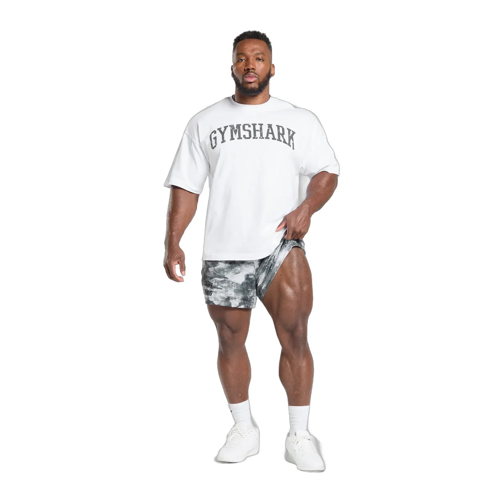 Gymshark Lifting Mesh 5" Shorts - Metal Grey