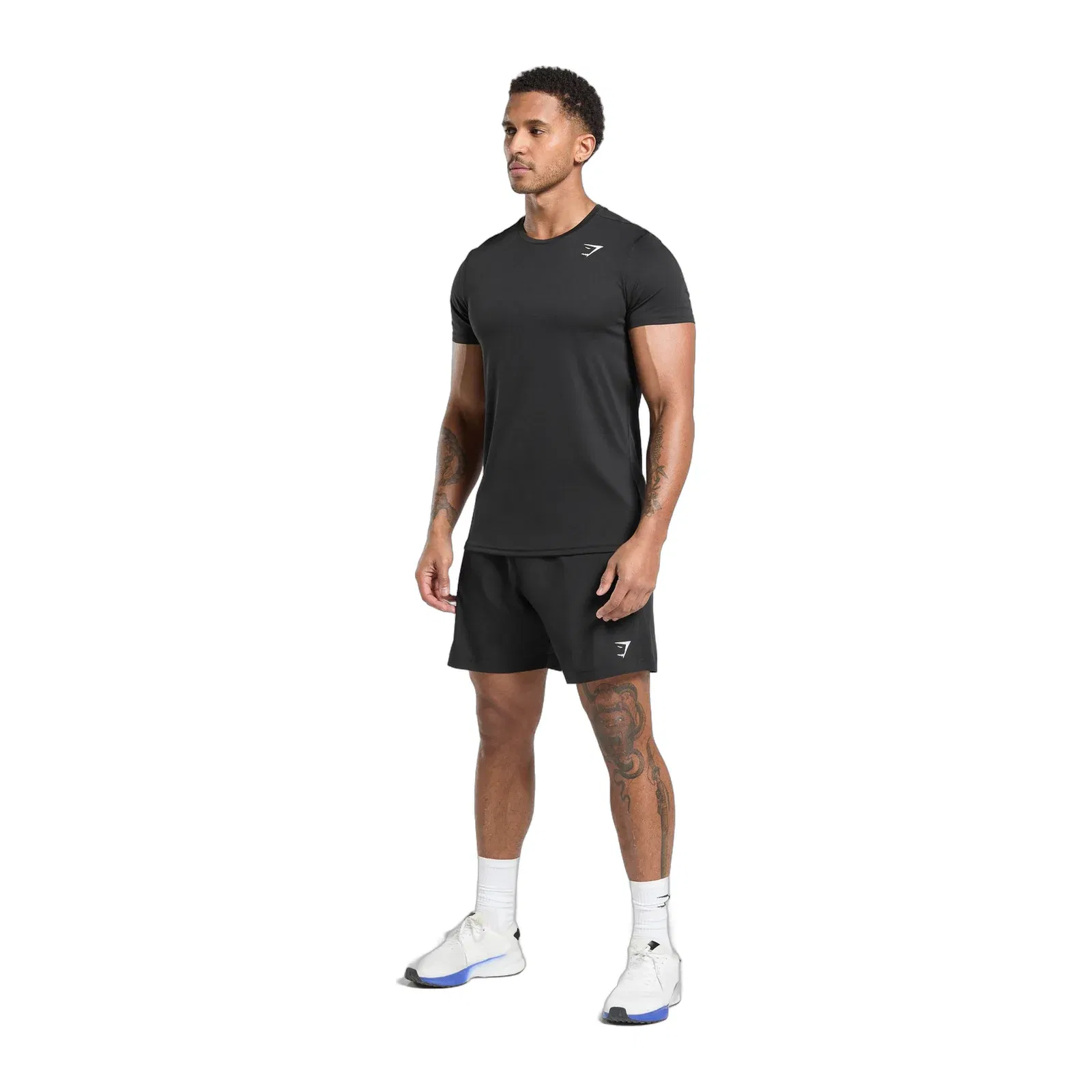 Gymshark Sport Panel 7" Shorts - Black/White