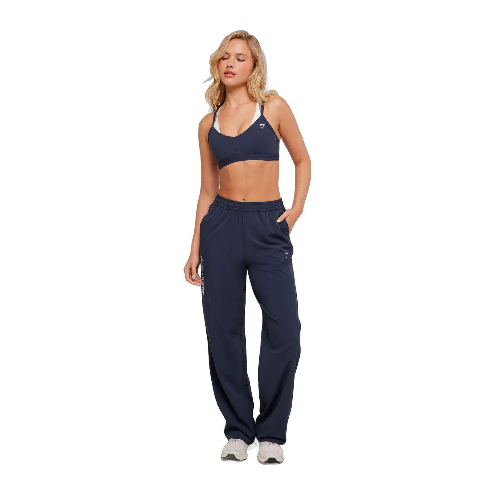 Gymshark Woven Track Straight Leg Pant - Heavy Blue