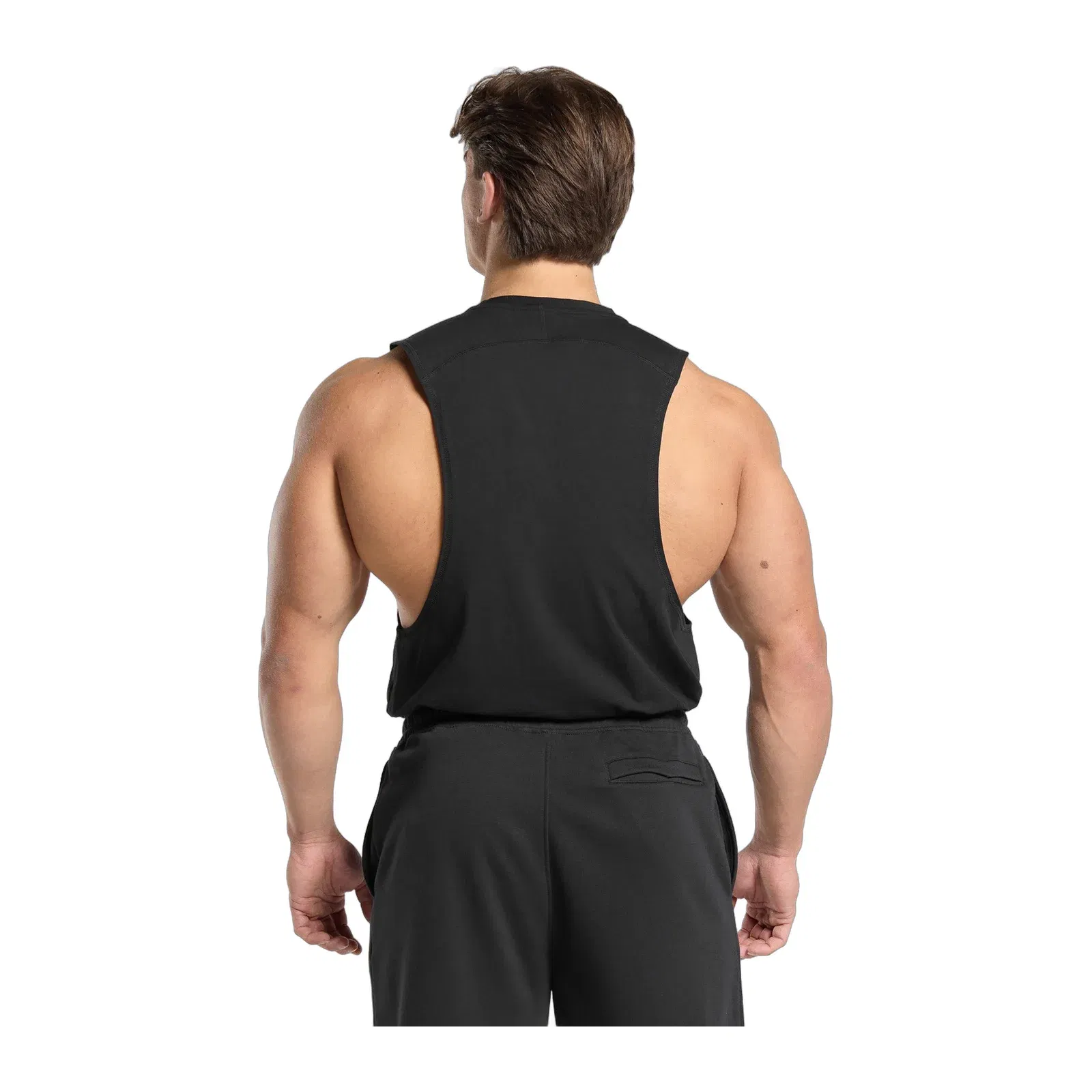 Gymshark Prime Drop Arm Tank - Black/Vivid Red