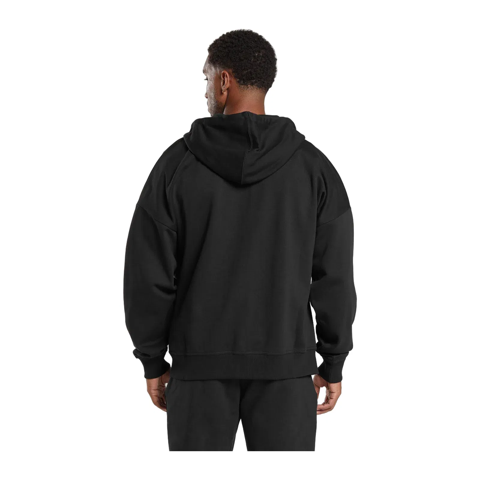 Gymshark Crest Oversized Zip Up Hoodie - Black