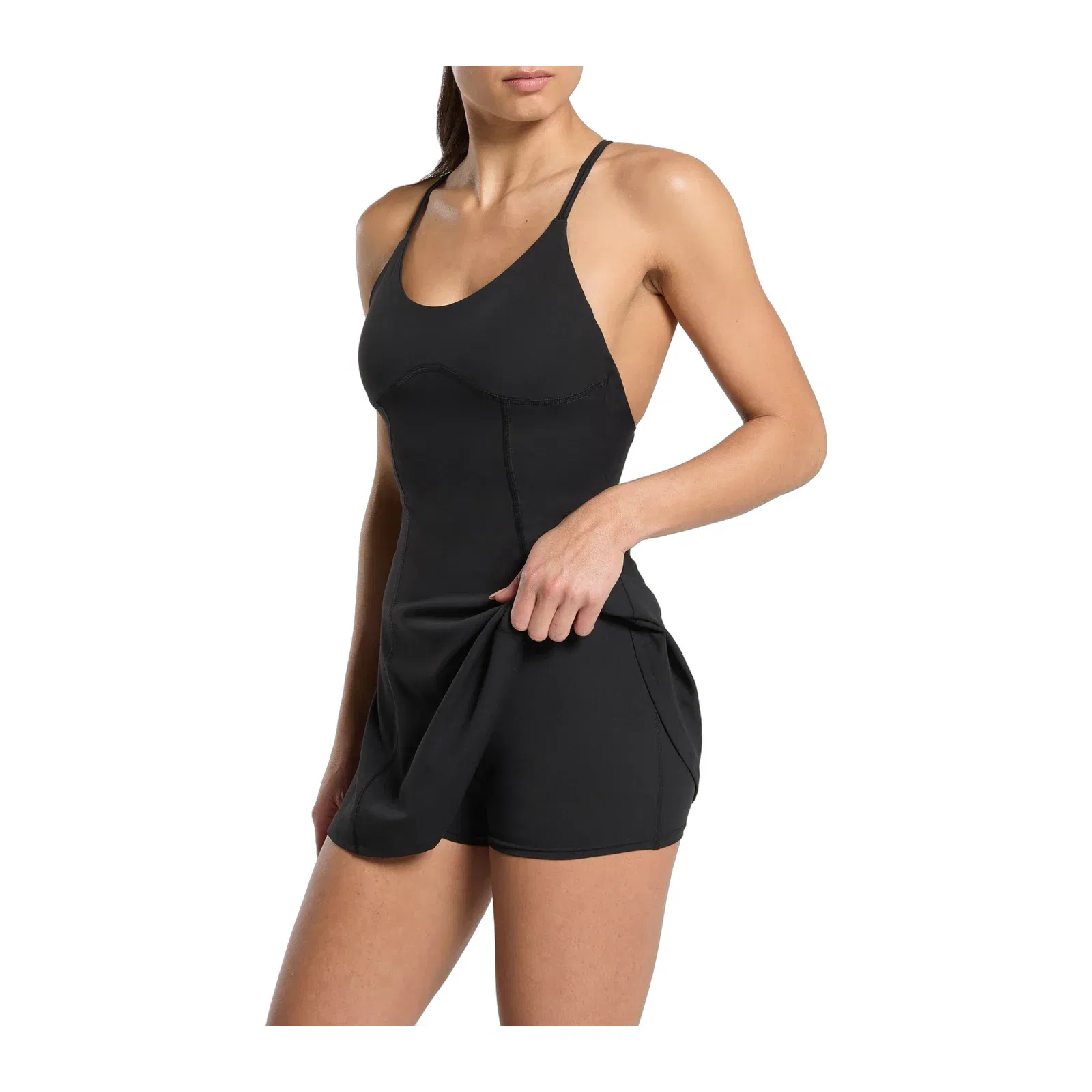 Gymshark Strappy 2-in-1 Dress - Black