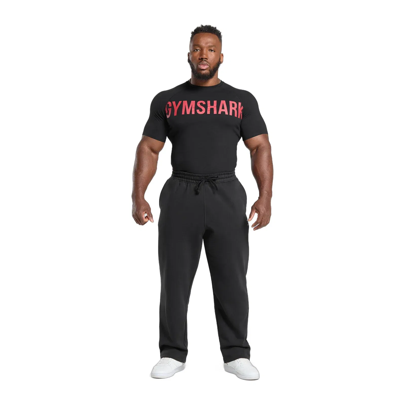 Gymshark Prime T-Shirt - Black/Vivid Red