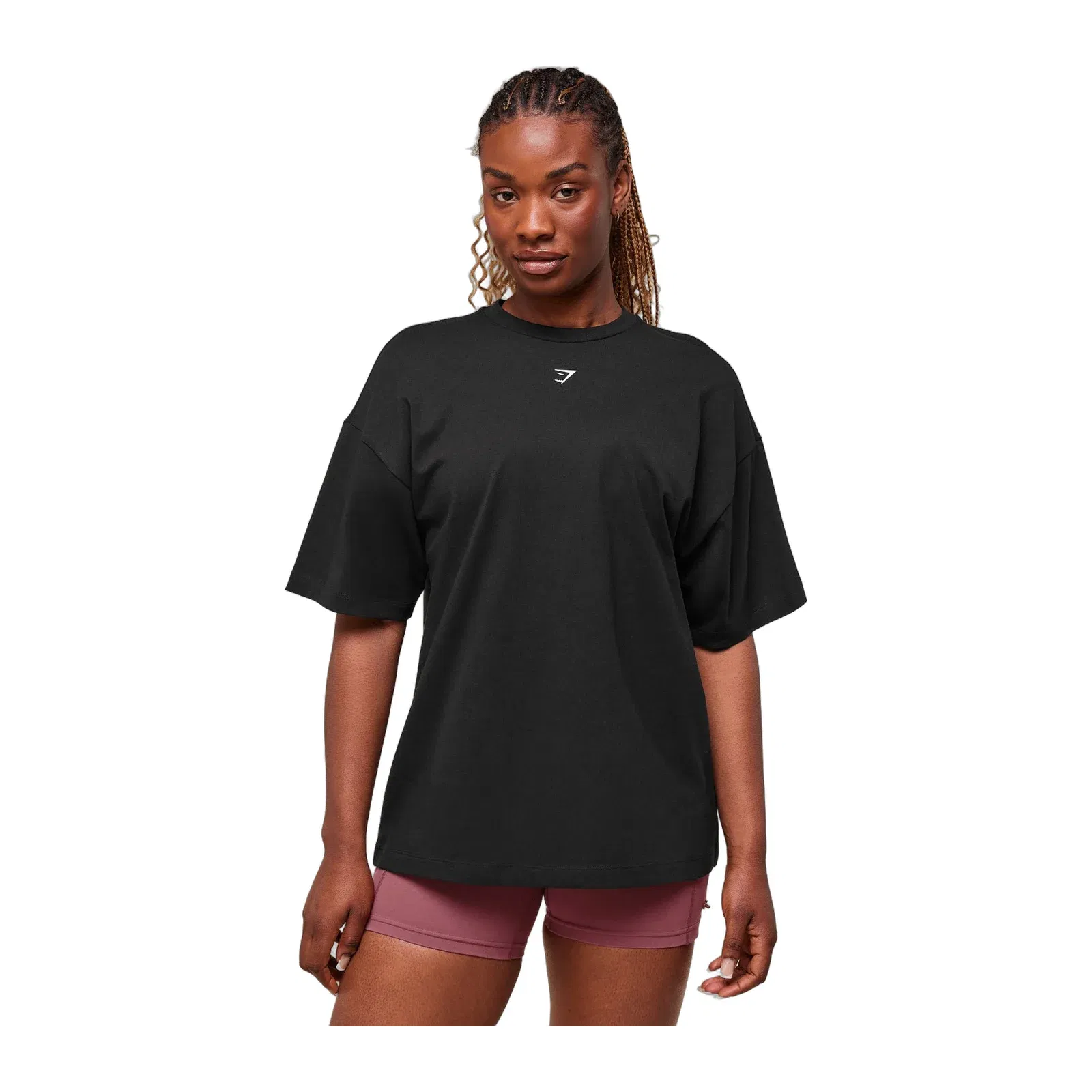 Gymshark Forged By Iron Graphic Oversized T-Shirt - Black