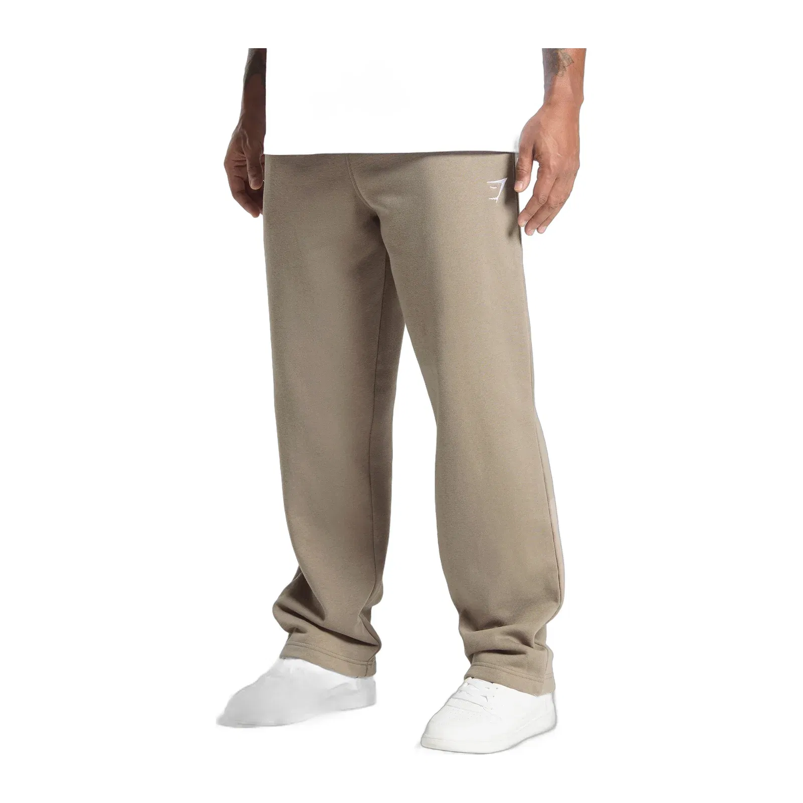 Gymshark Crest Straight Leg Joggers - Lifestyle Brown
