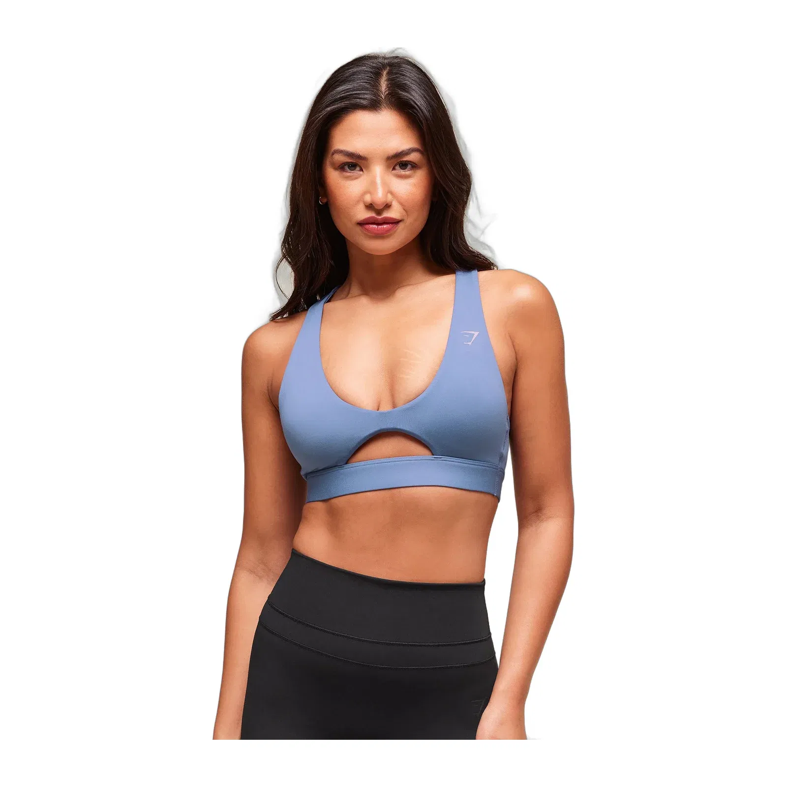 Gymshark Peek A Boo Sports Bra - Worn Blue