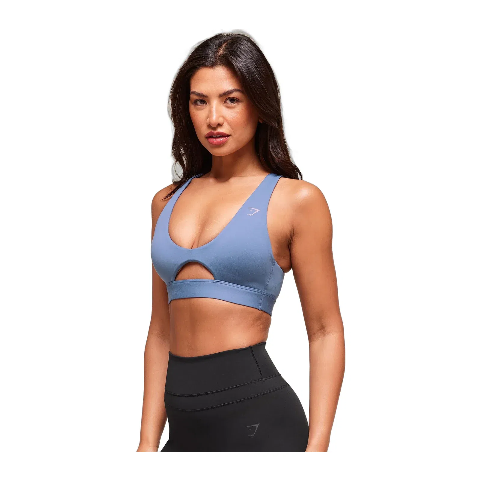 Gymshark Peek A Boo Sports Bra - Worn Blue