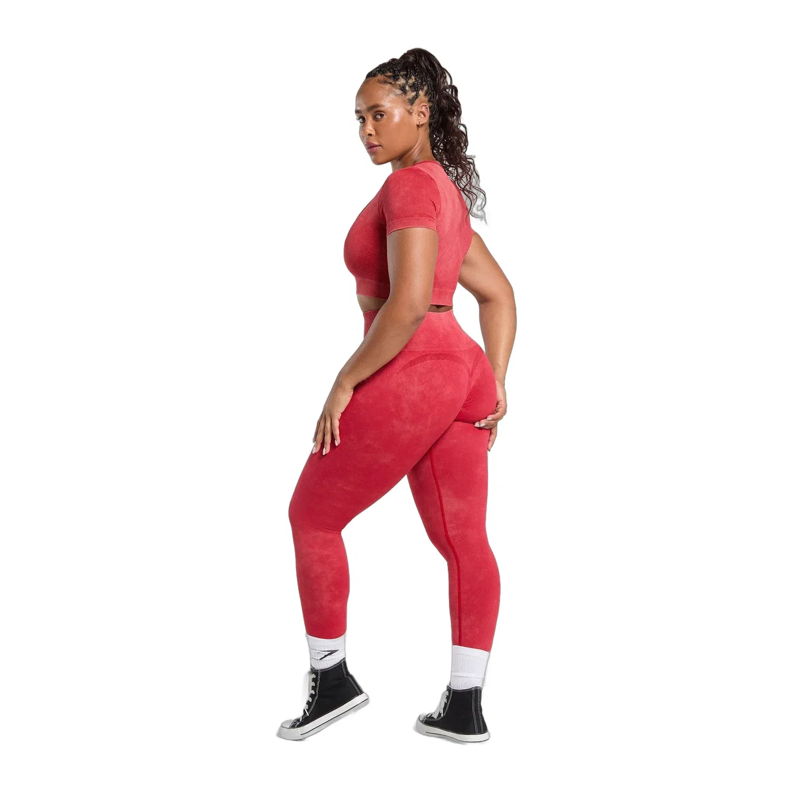 Gymshark Gains Seamless Leggings - Carmine Red