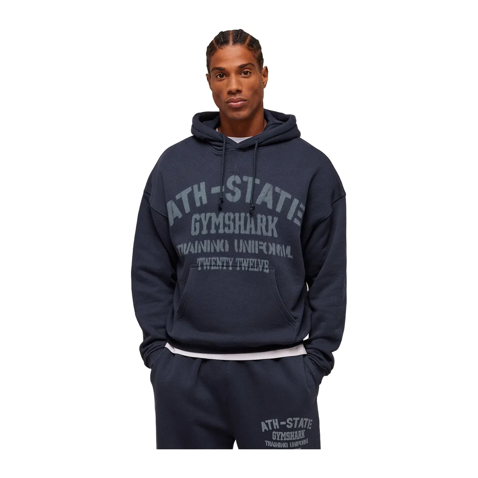 Gymshark Collegiate Hoodie - Heavy Blue