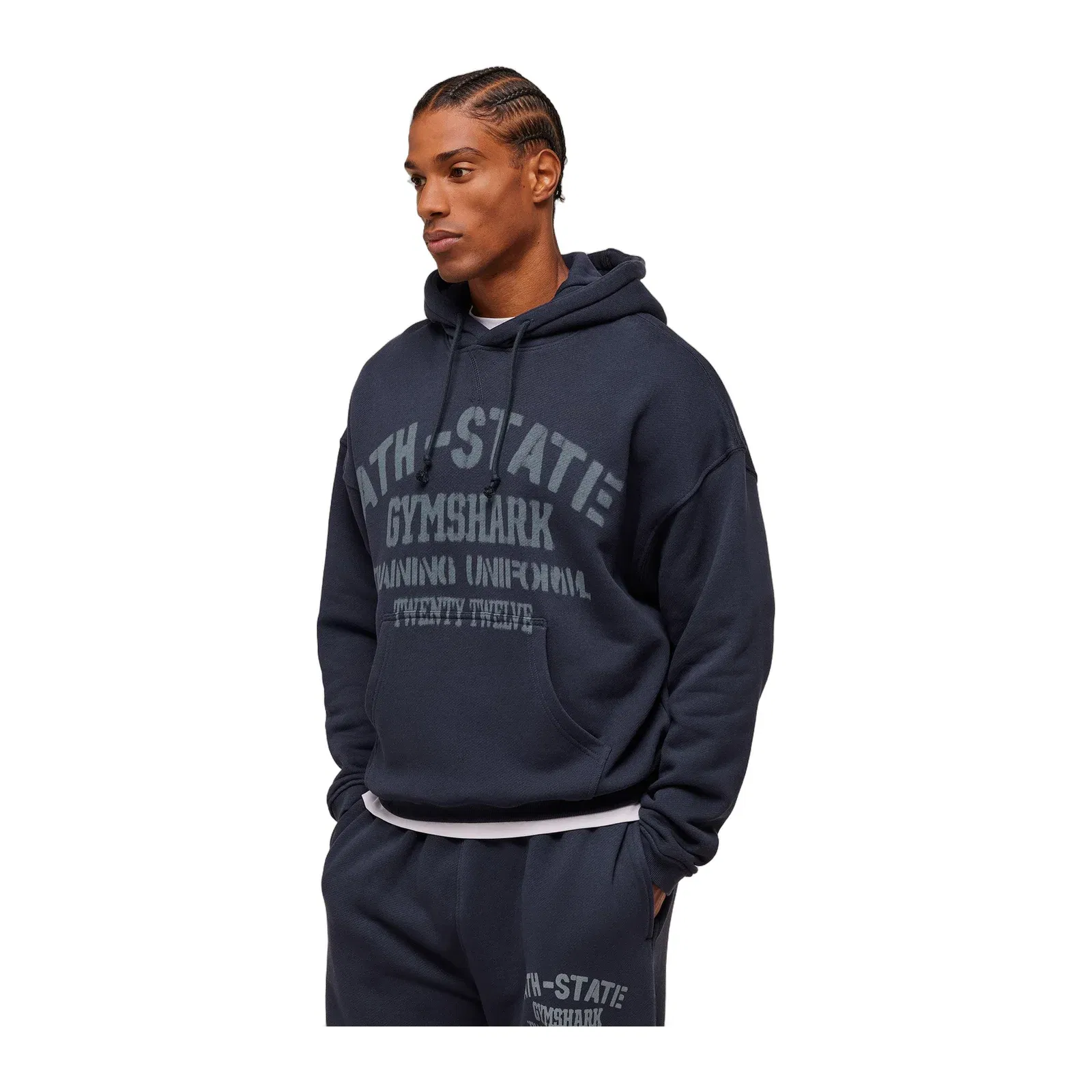 Gymshark Collegiate Hoodie - Heavy Blue