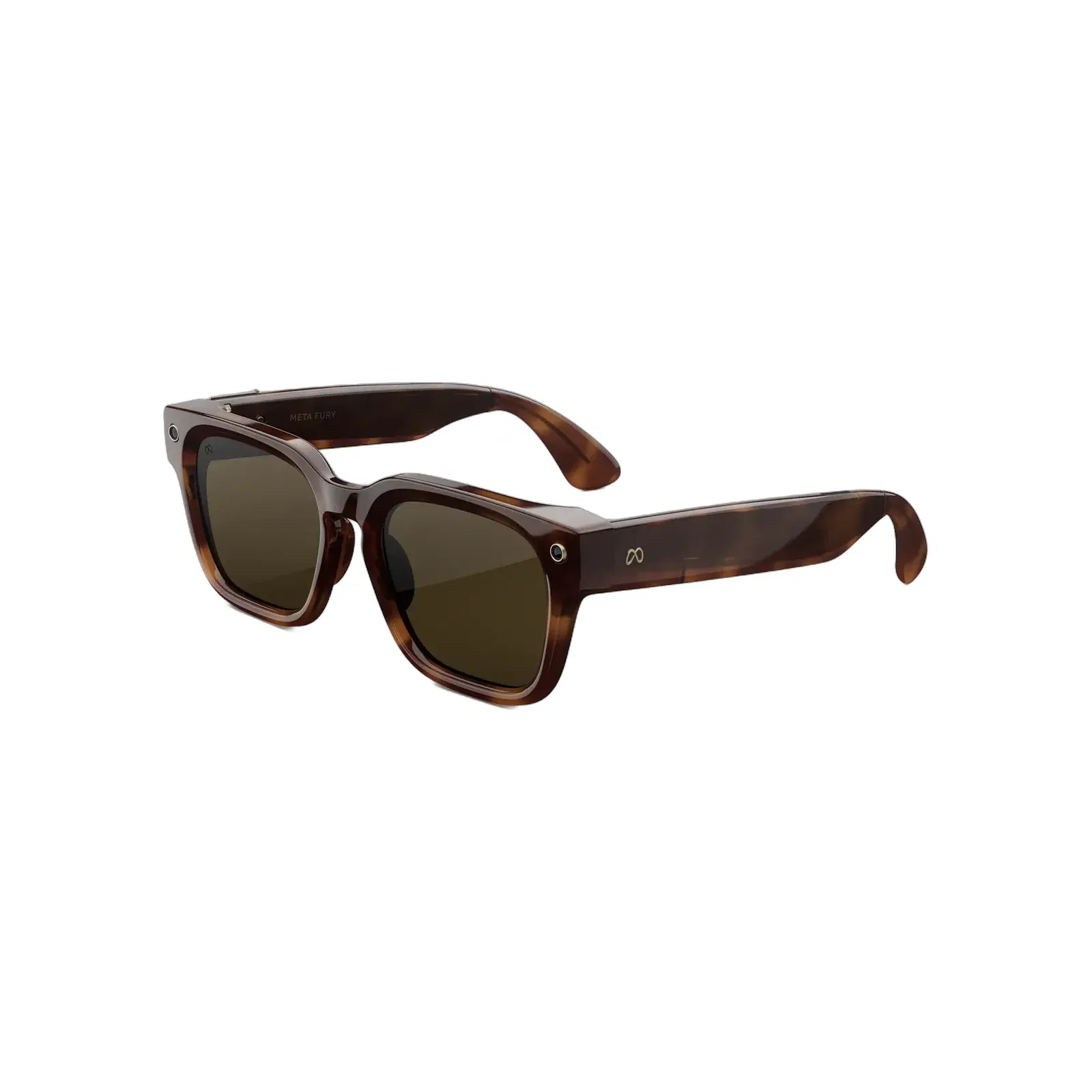Meta AI Glasses Fury Mahogany Green Lens