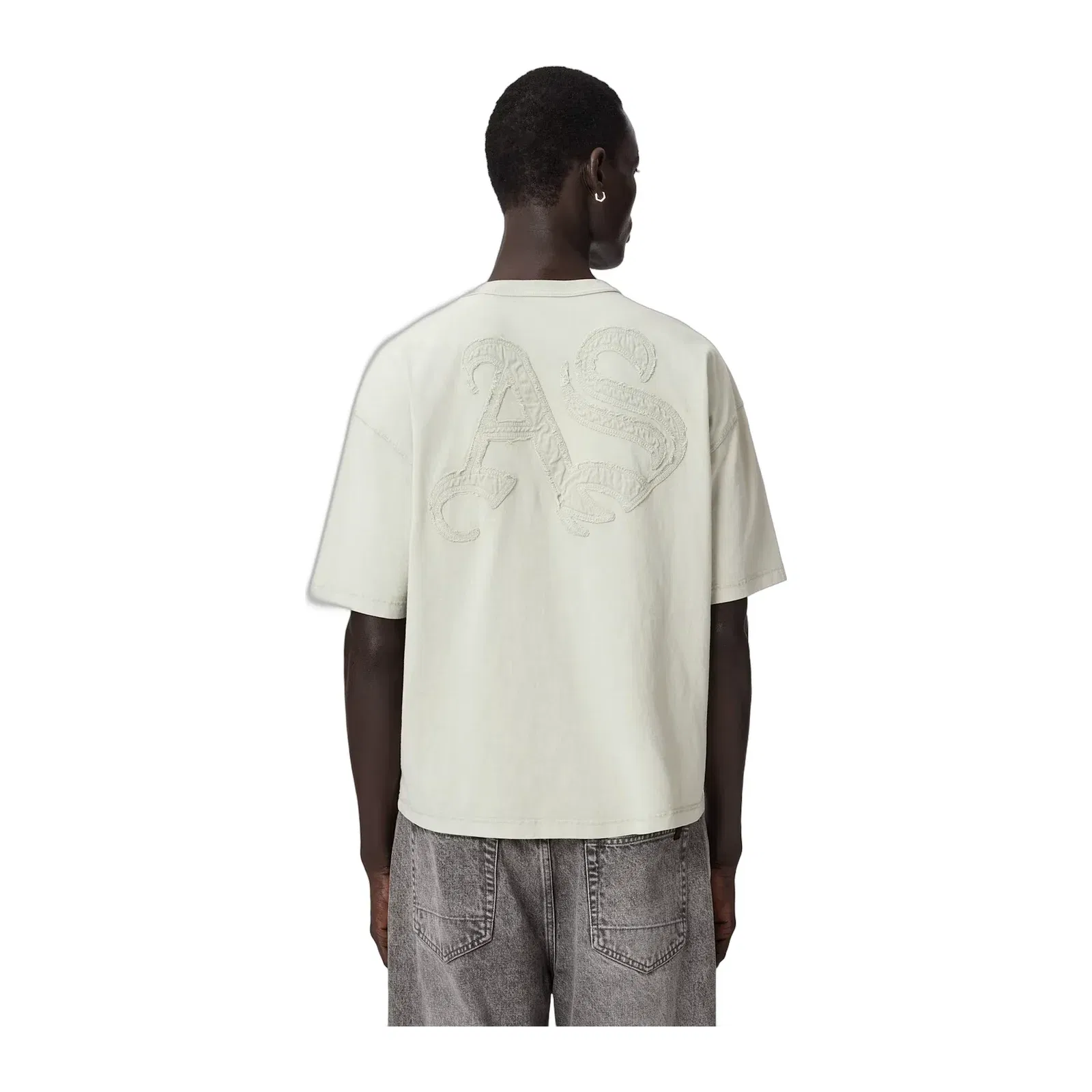 ALL SAINTS Insignia Short Sleeve Cotton Sea Green T-Shirt