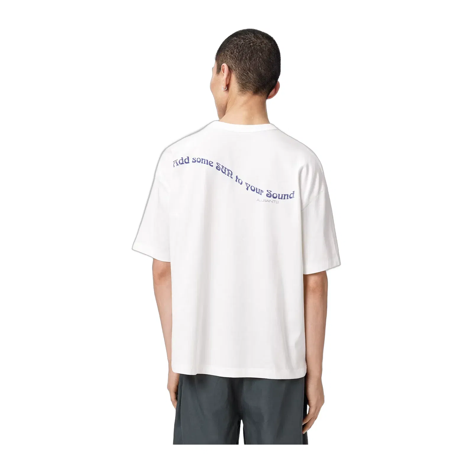 ALL SAINTS Spun Out Boxy Short Sleeve Graphic Chalk White T-Shirt